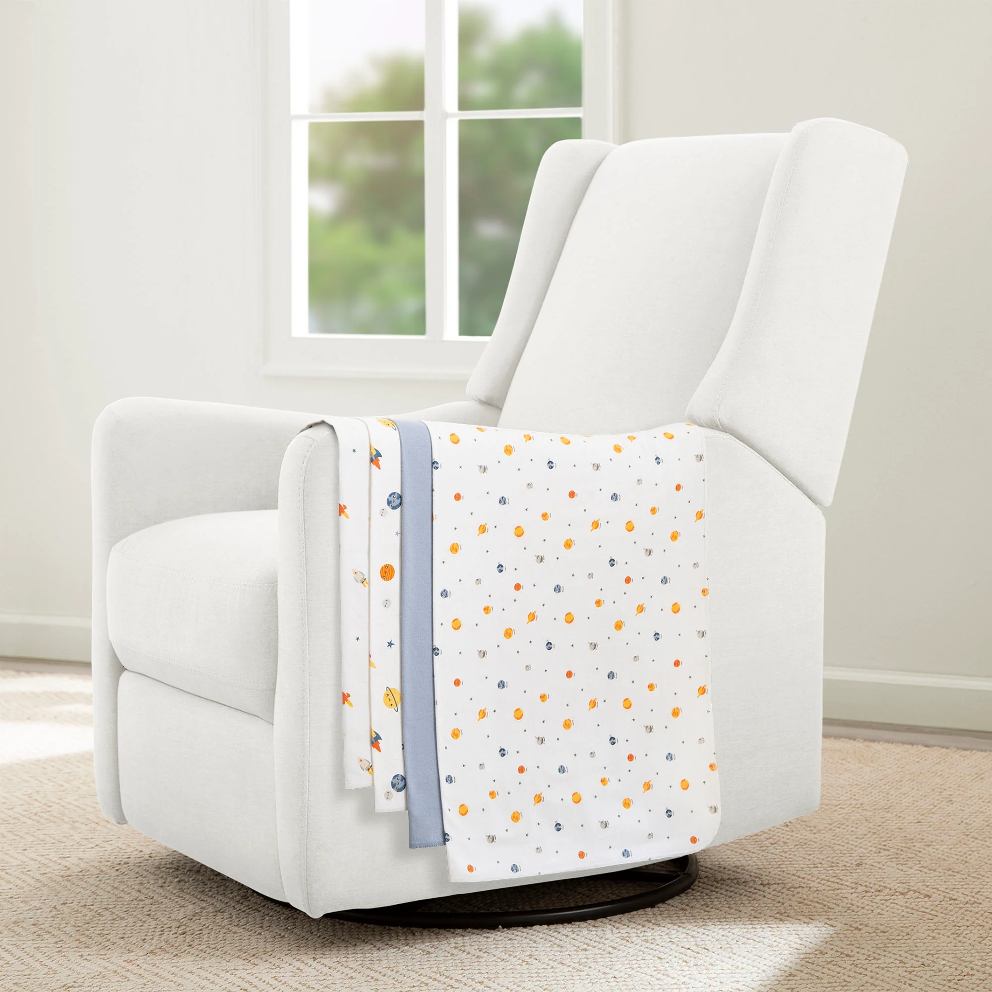 100% Cotton Flannel Baby Receiving Blankets - 4 Pack - Image 11