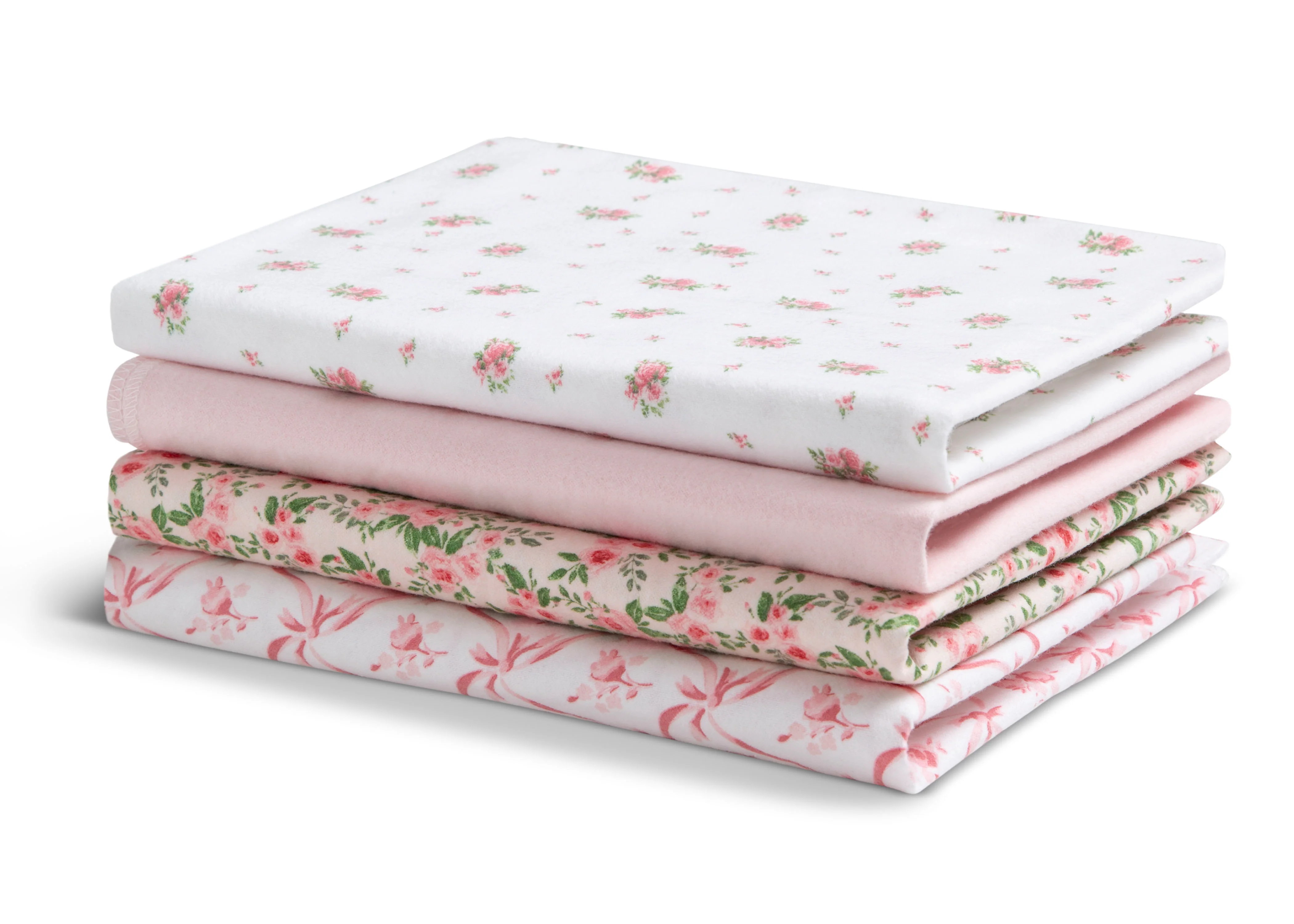 100% Cotton Flannel Baby Receiving Blankets - 4 Pack - Image 16
