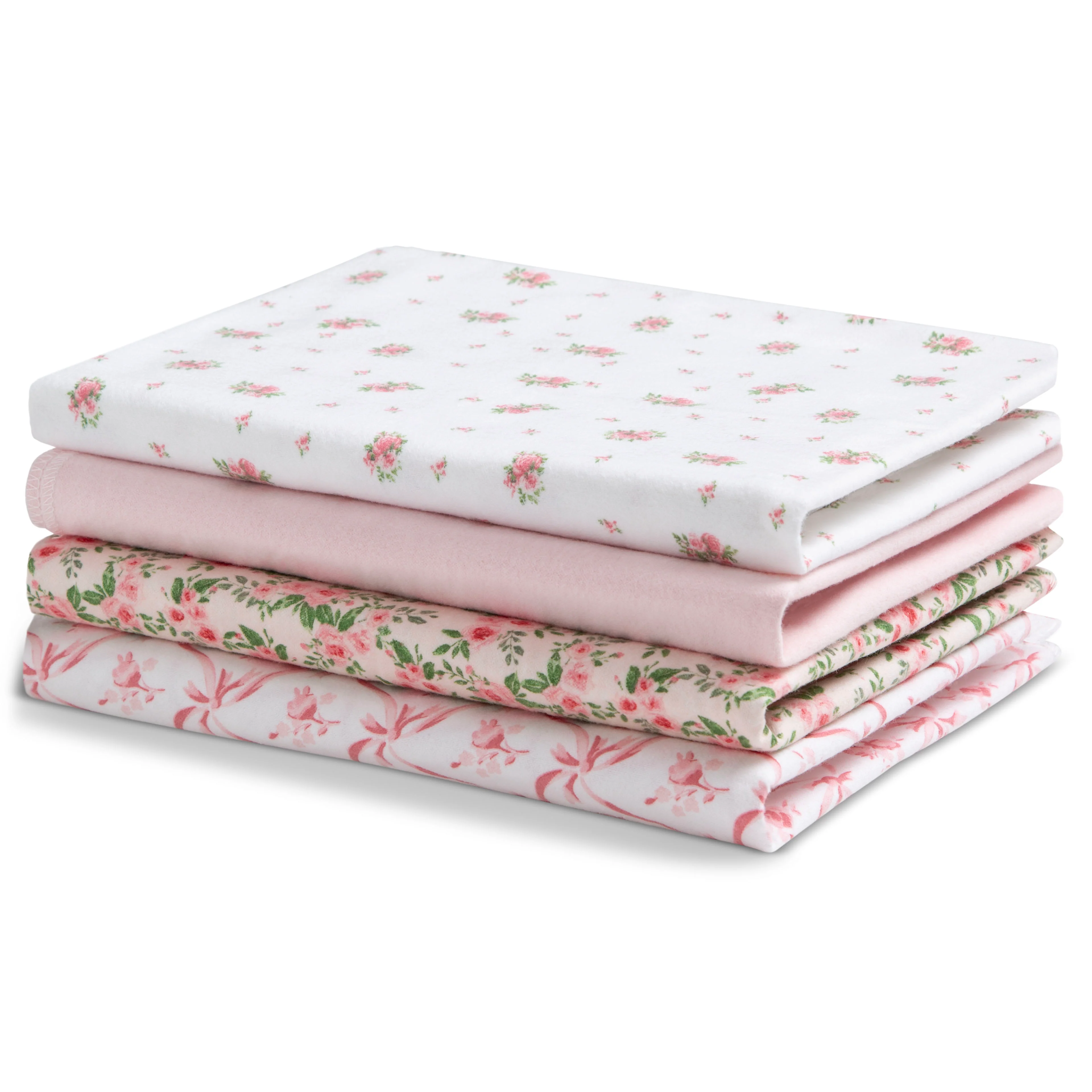 100% Cotton Flannel Baby Receiving Blankets - 4 Pack - Image 18