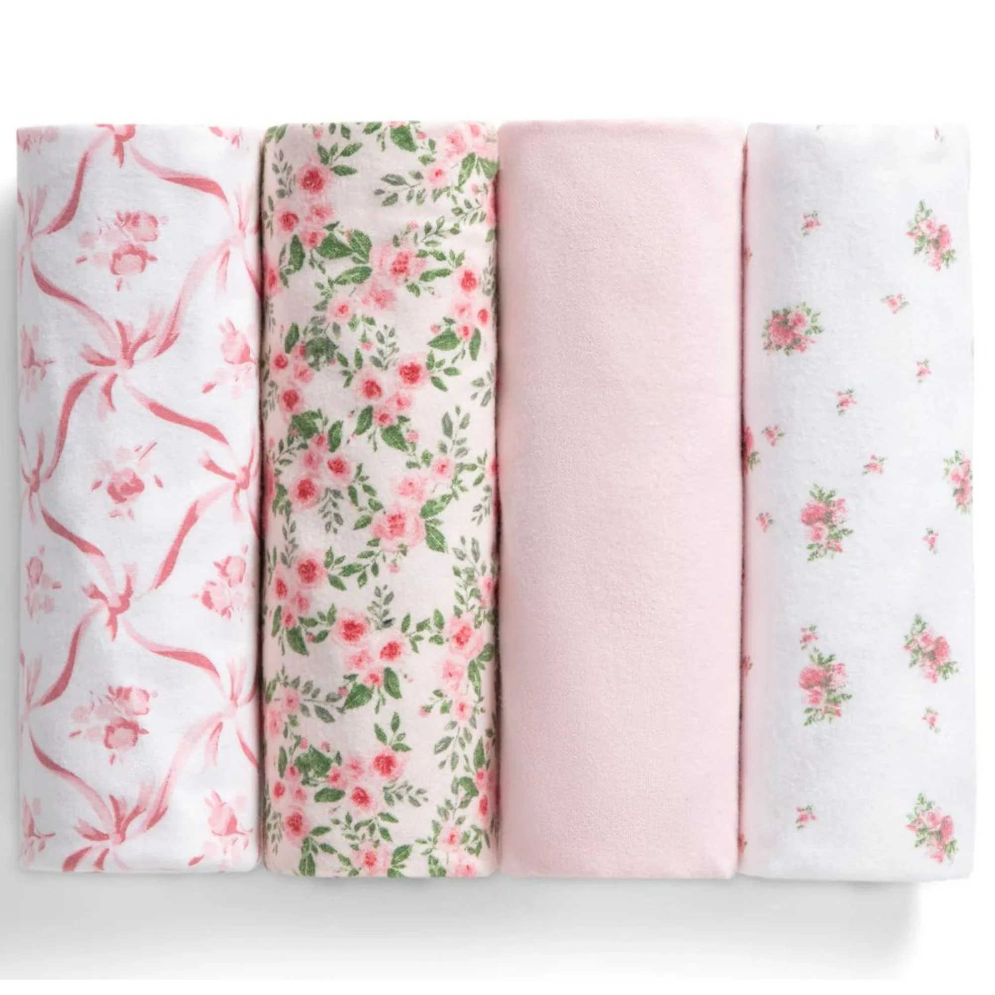 100% Cotton Flannel Baby Receiving Blankets - 4 Pack - Image 22