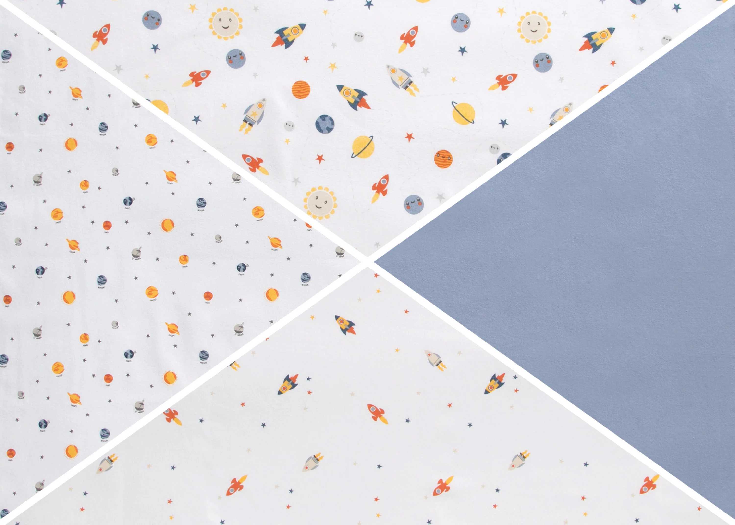 100% Cotton Flannel Baby Receiving Blankets - 4 Pack - Image 9