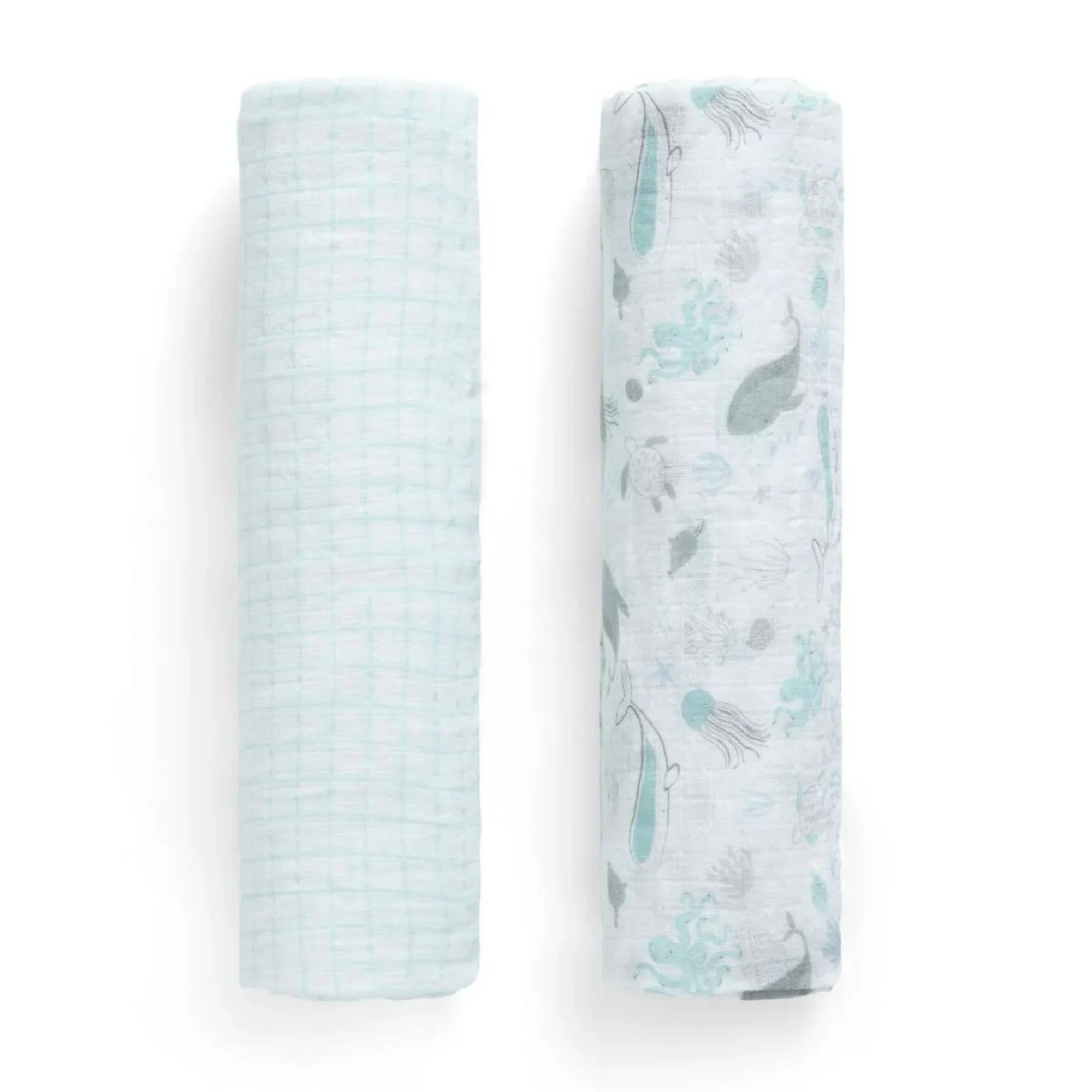 100% Cotton Muslin Baby Receiving Blankets - 2 Pack - Image 19