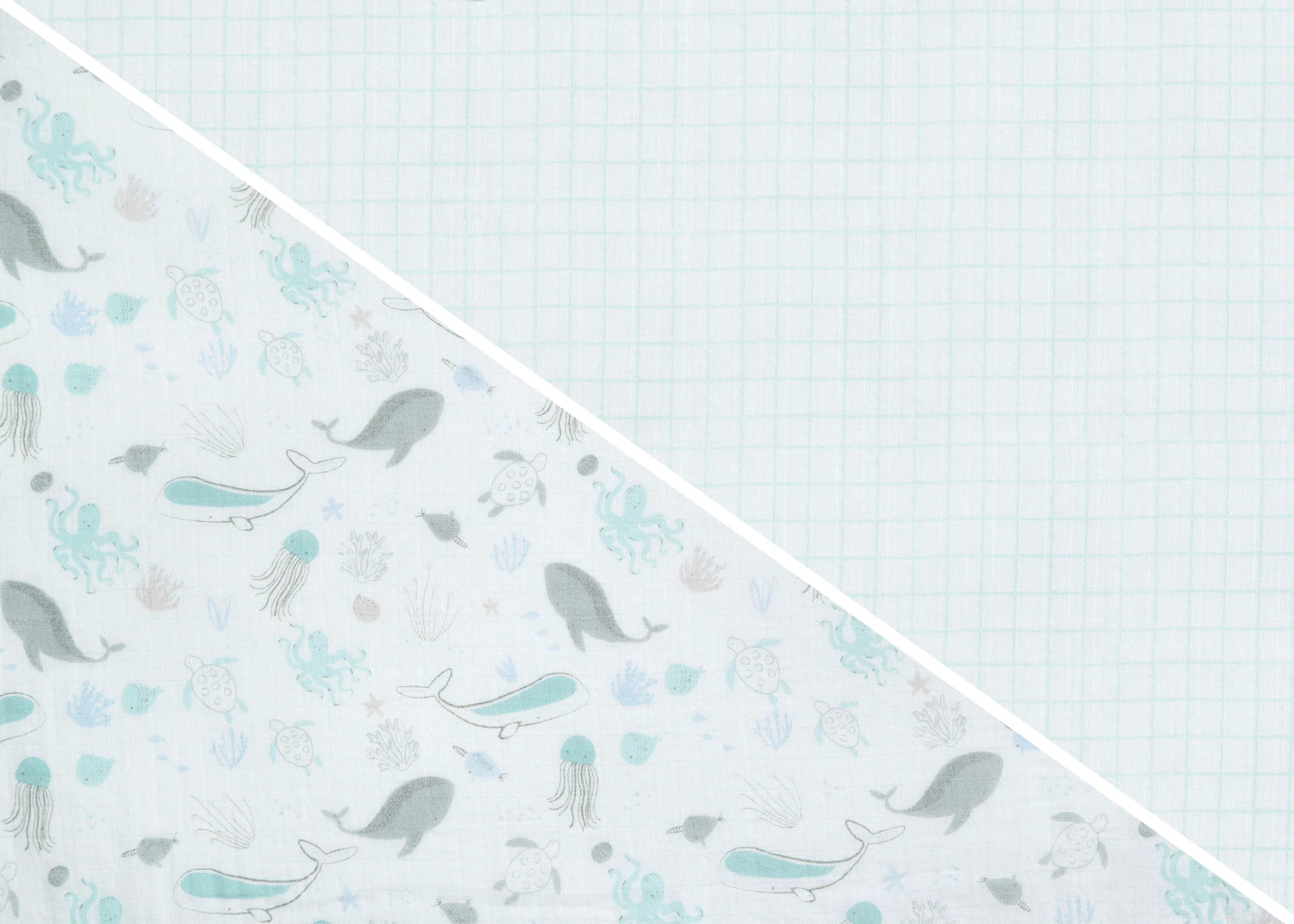 100% Cotton Muslin Baby Receiving Blankets - 2 Pack - Image 3
