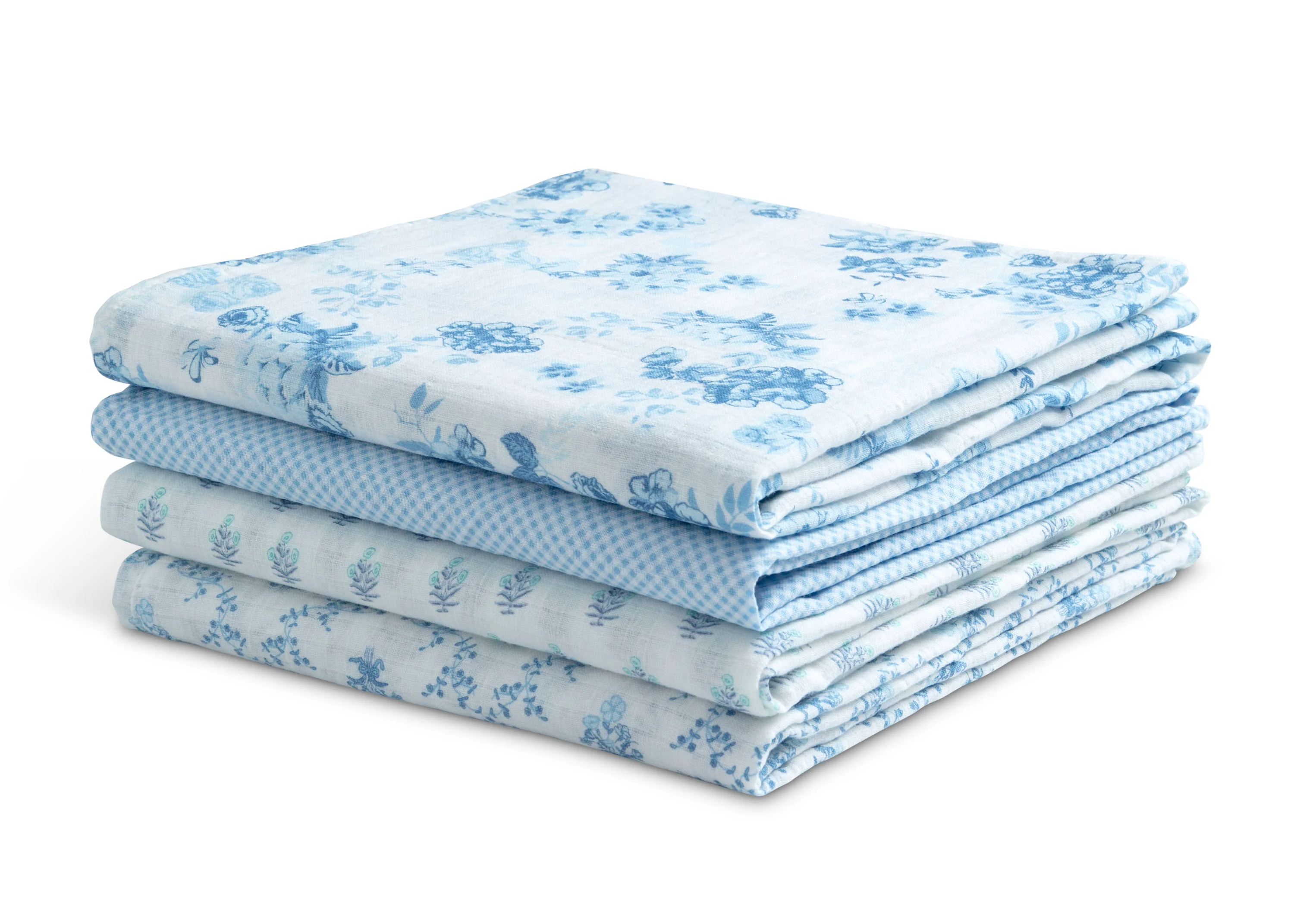 100% Cotton Muslin Baby Receiving Blankets - 4 Pack - Image 10