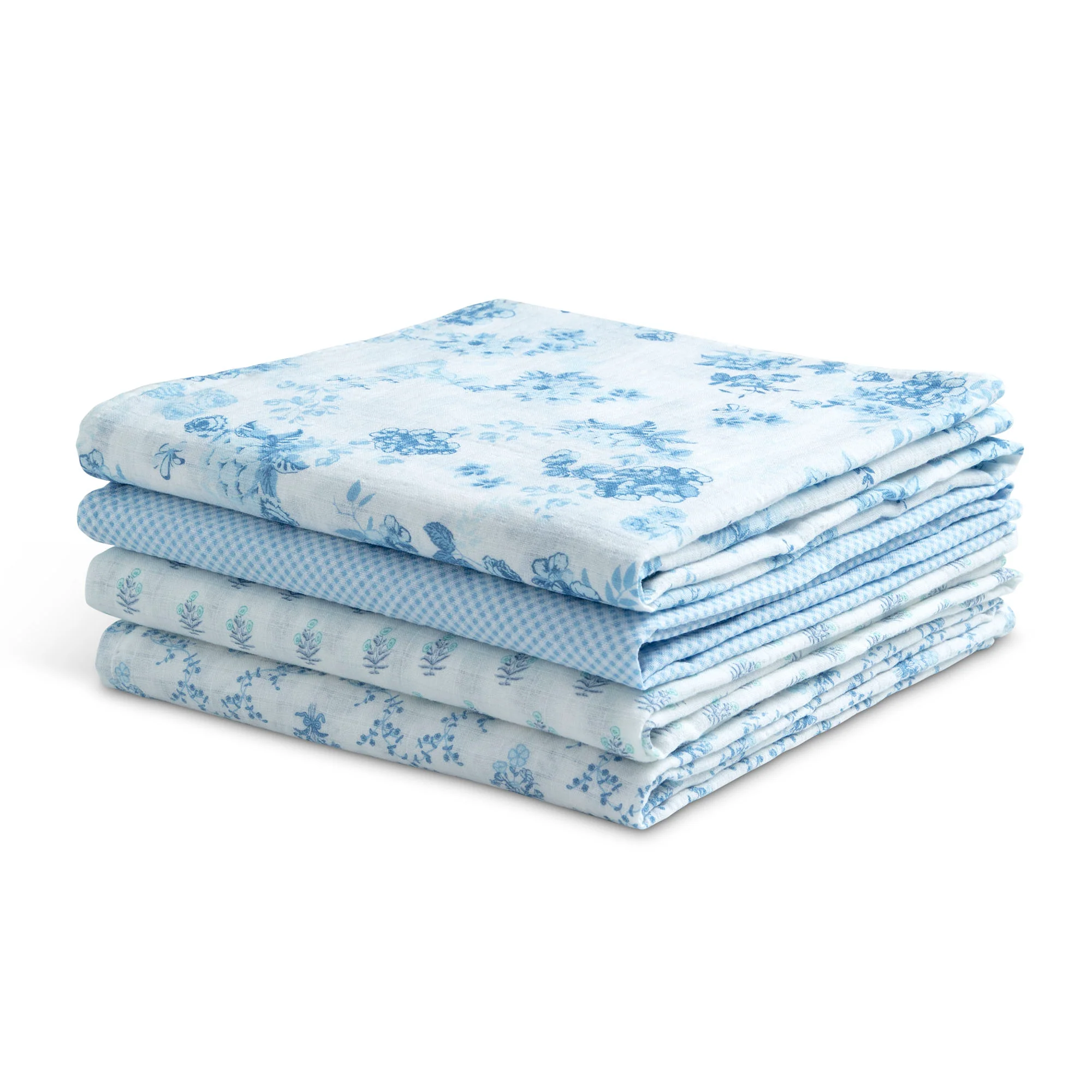 100% Cotton Muslin Baby Receiving Blankets - 4 Pack - Image 12