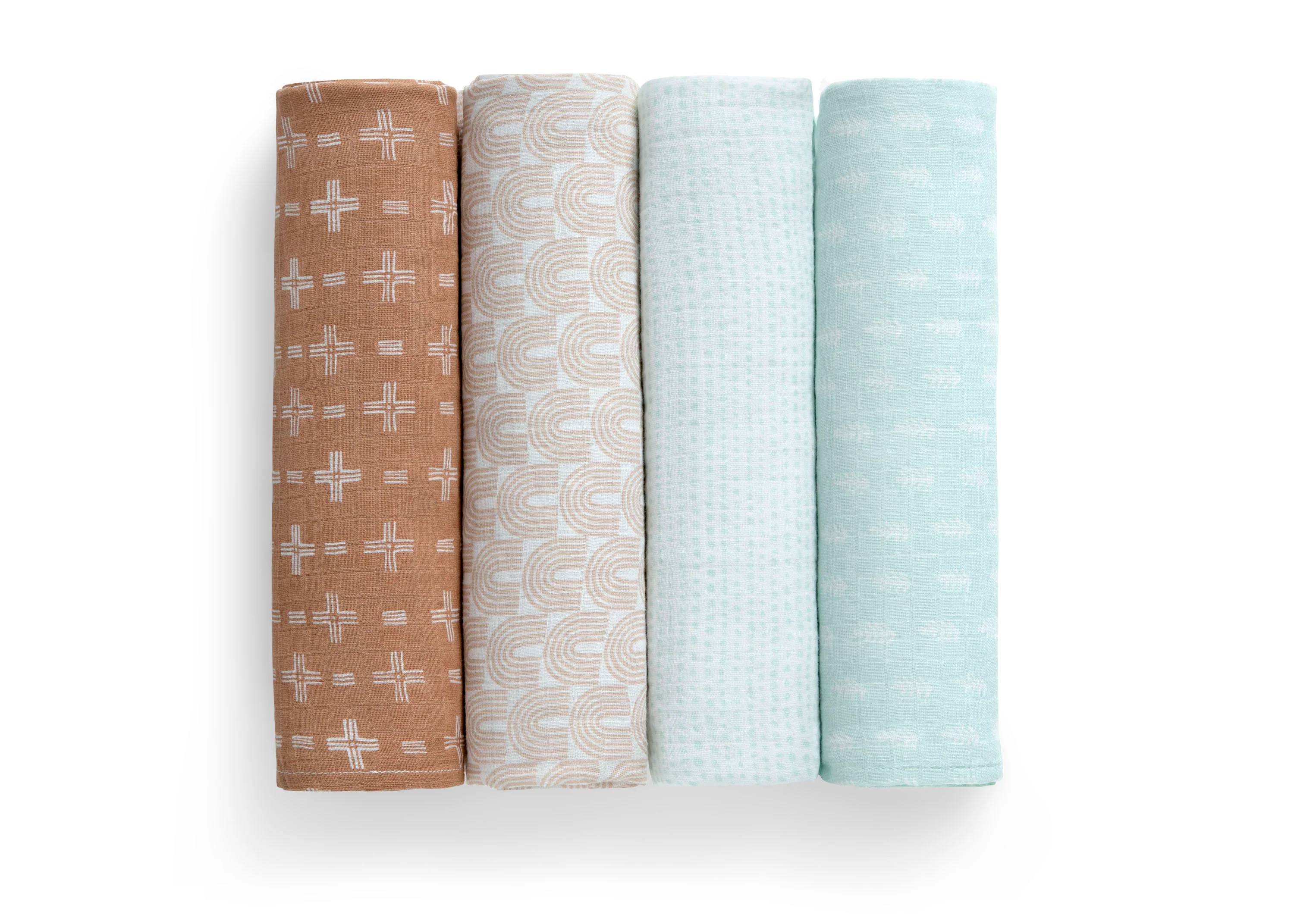 100% Cotton Muslin Baby Receiving Blankets - 4 Pack - Image 14