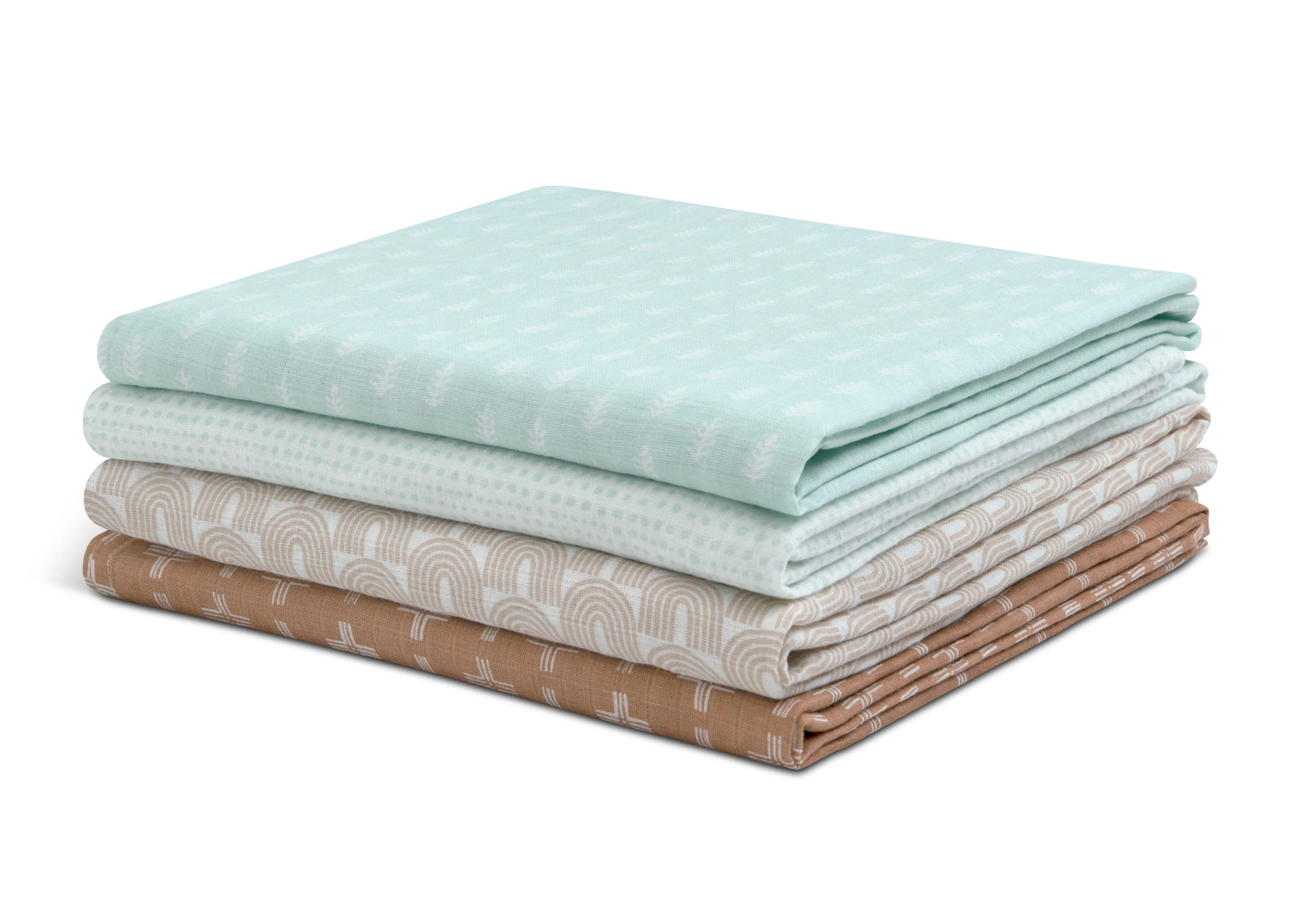 100% Cotton Muslin Baby Receiving Blankets - 4 Pack - Image 16