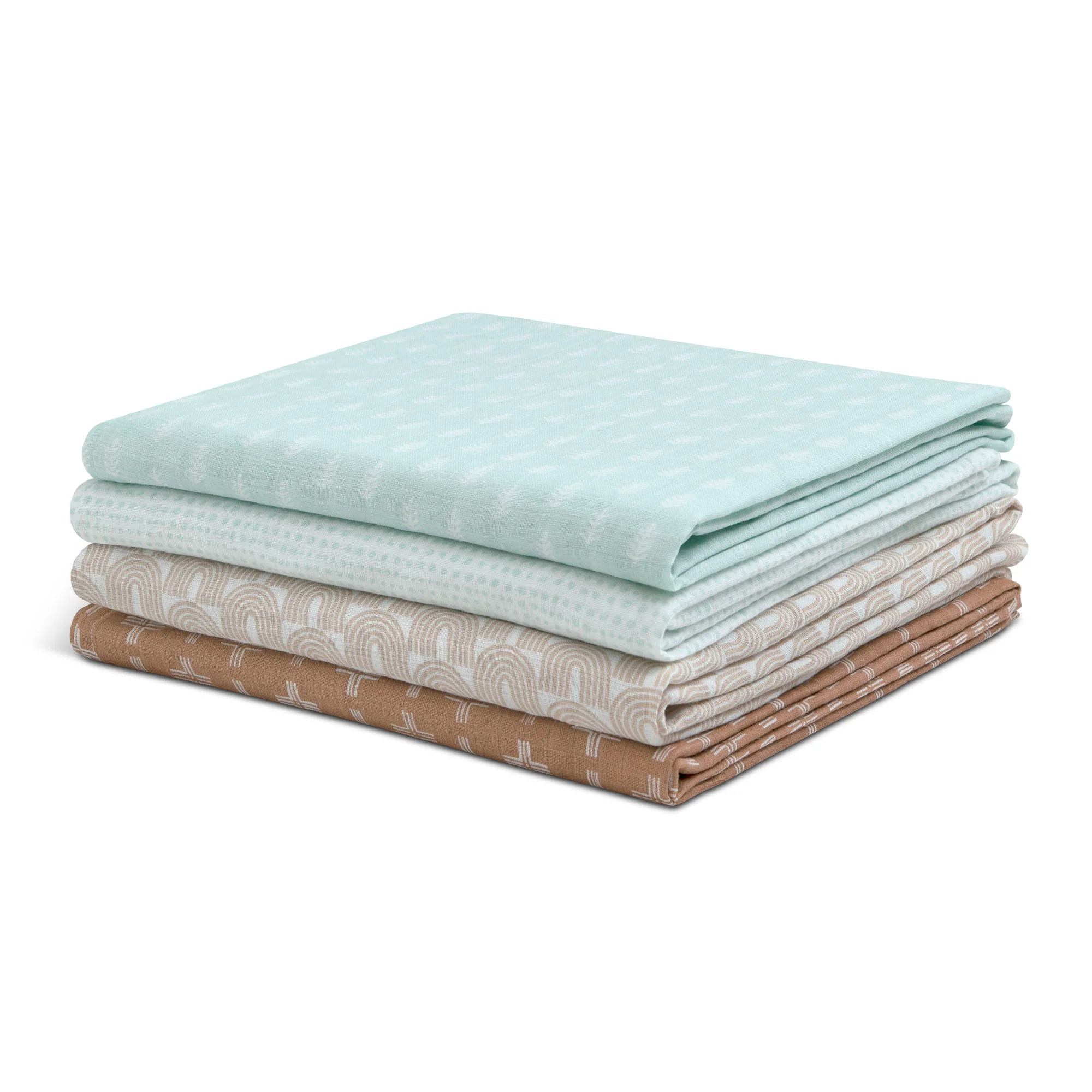 100% Cotton Muslin Baby Receiving Blankets - 4 Pack - Image 18