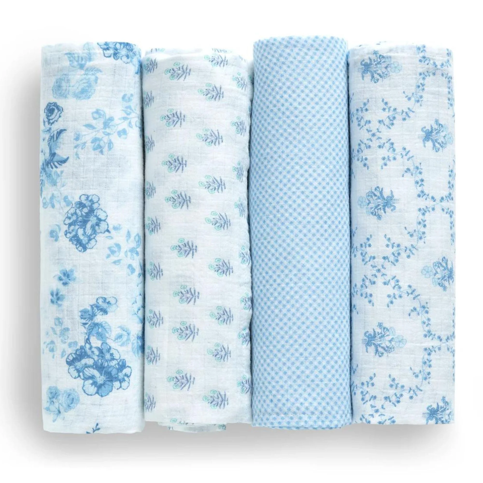 100% Cotton Muslin Baby Receiving Blankets - 4 Pack - Image 20