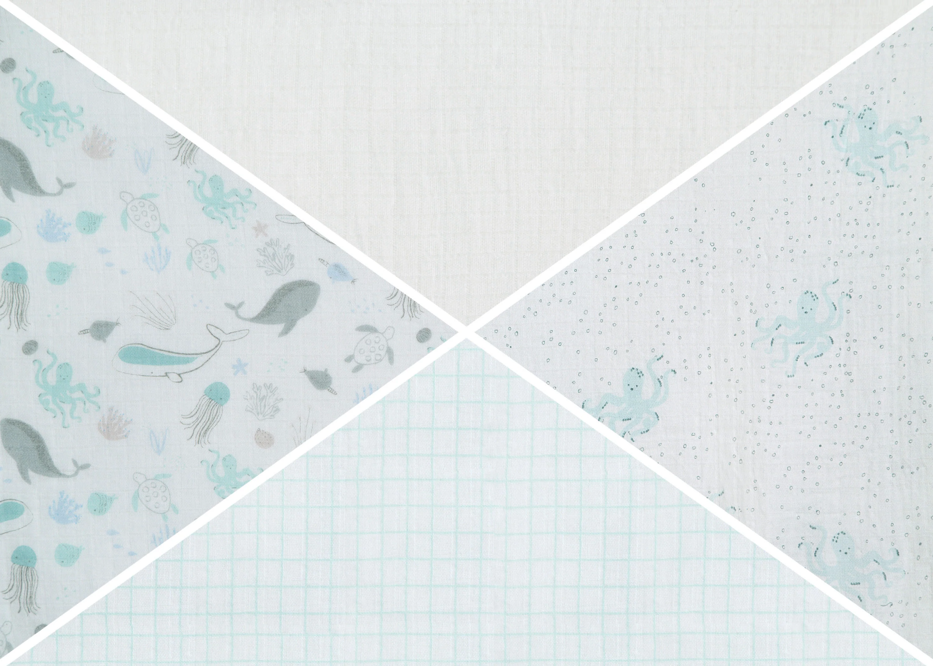 100% Cotton Muslin Baby Receiving Blankets - 4 Pack - Image 3
