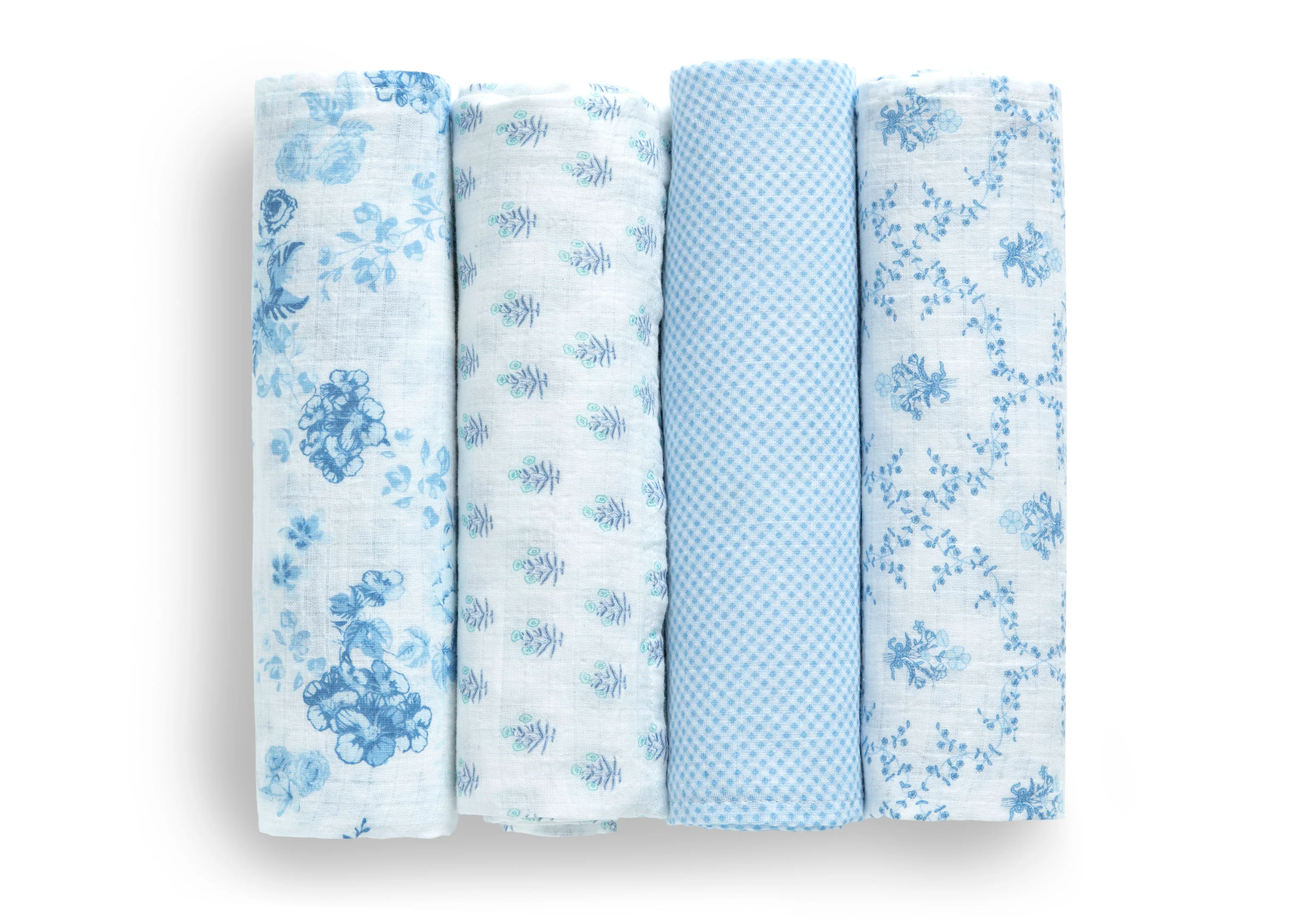 100% Cotton Muslin Baby Receiving Blankets - 4 Pack - Image 8