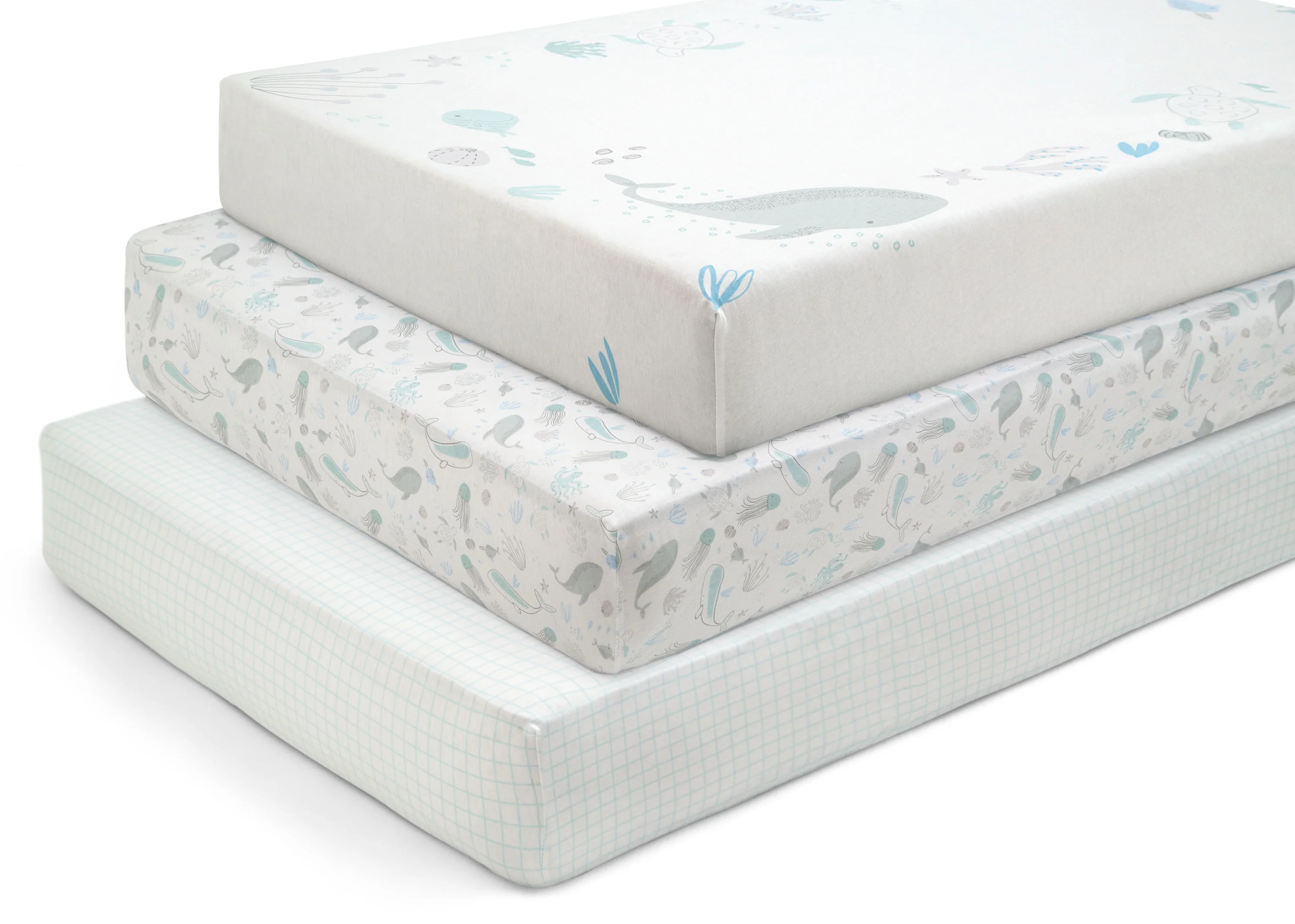 100% Organic Cotton Fitted Crib Sheets - 3 Pack - Image 10