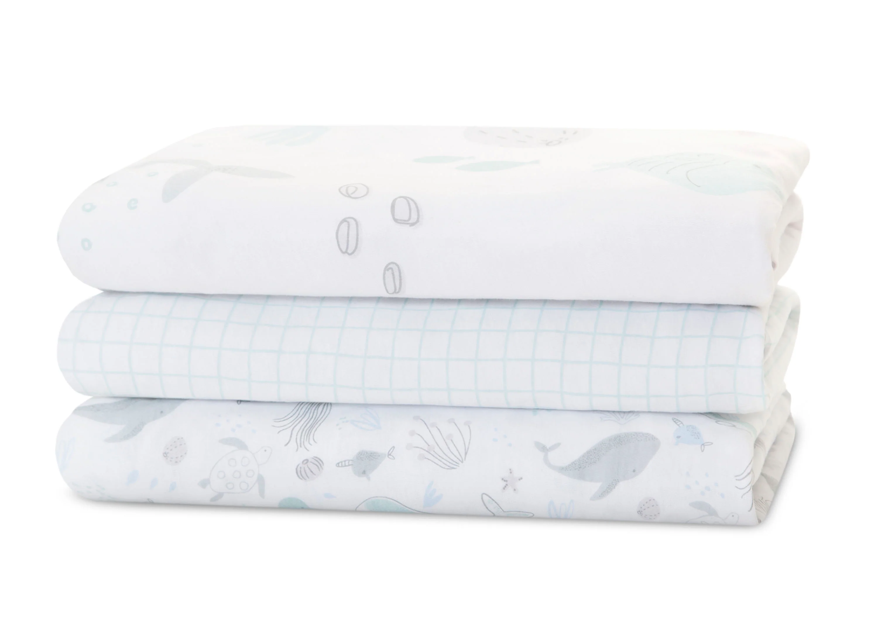100% Organic Cotton Fitted Crib Sheets - 3 Pack - Image 12