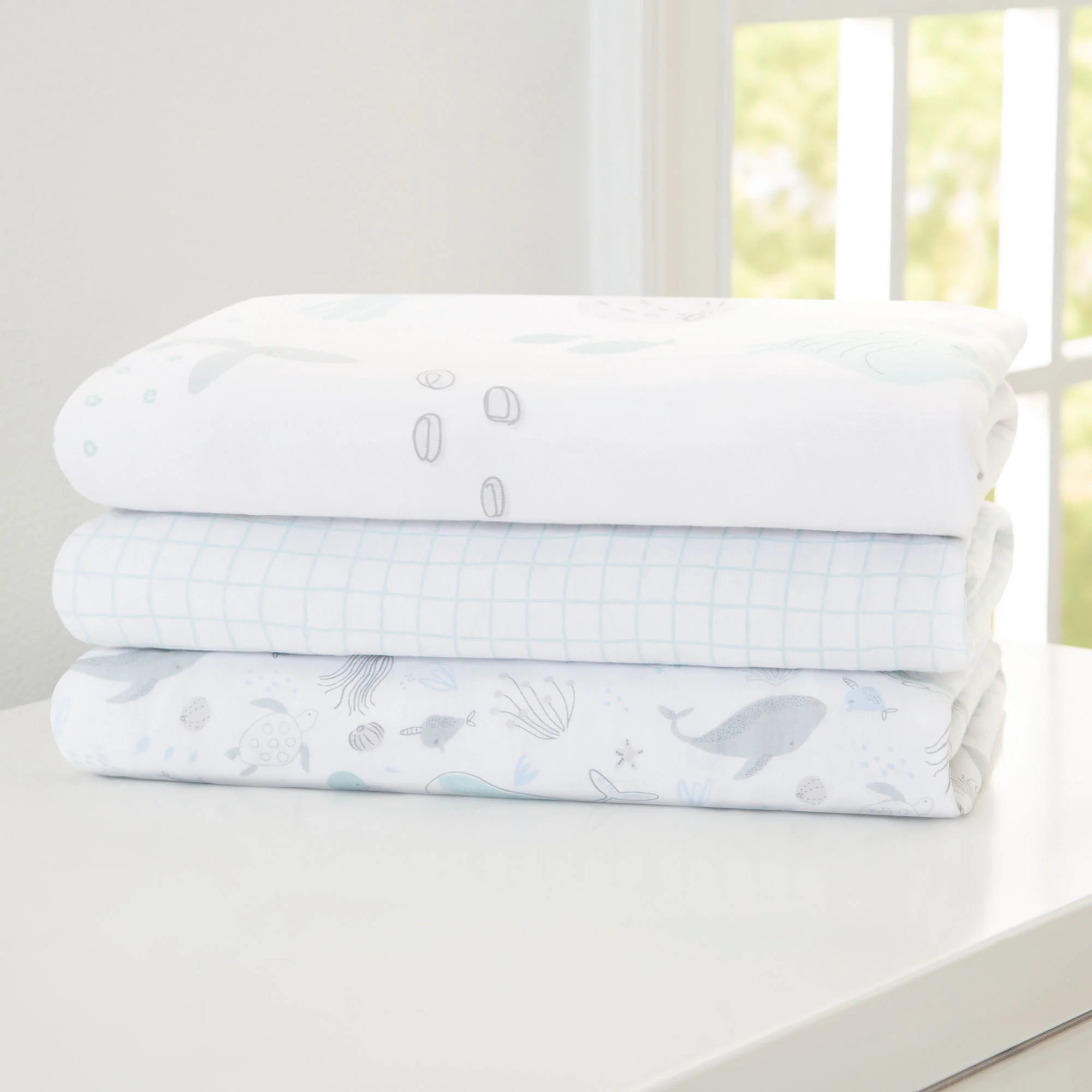 100% Organic Cotton Fitted Crib Sheets - 3 Pack - Image 13