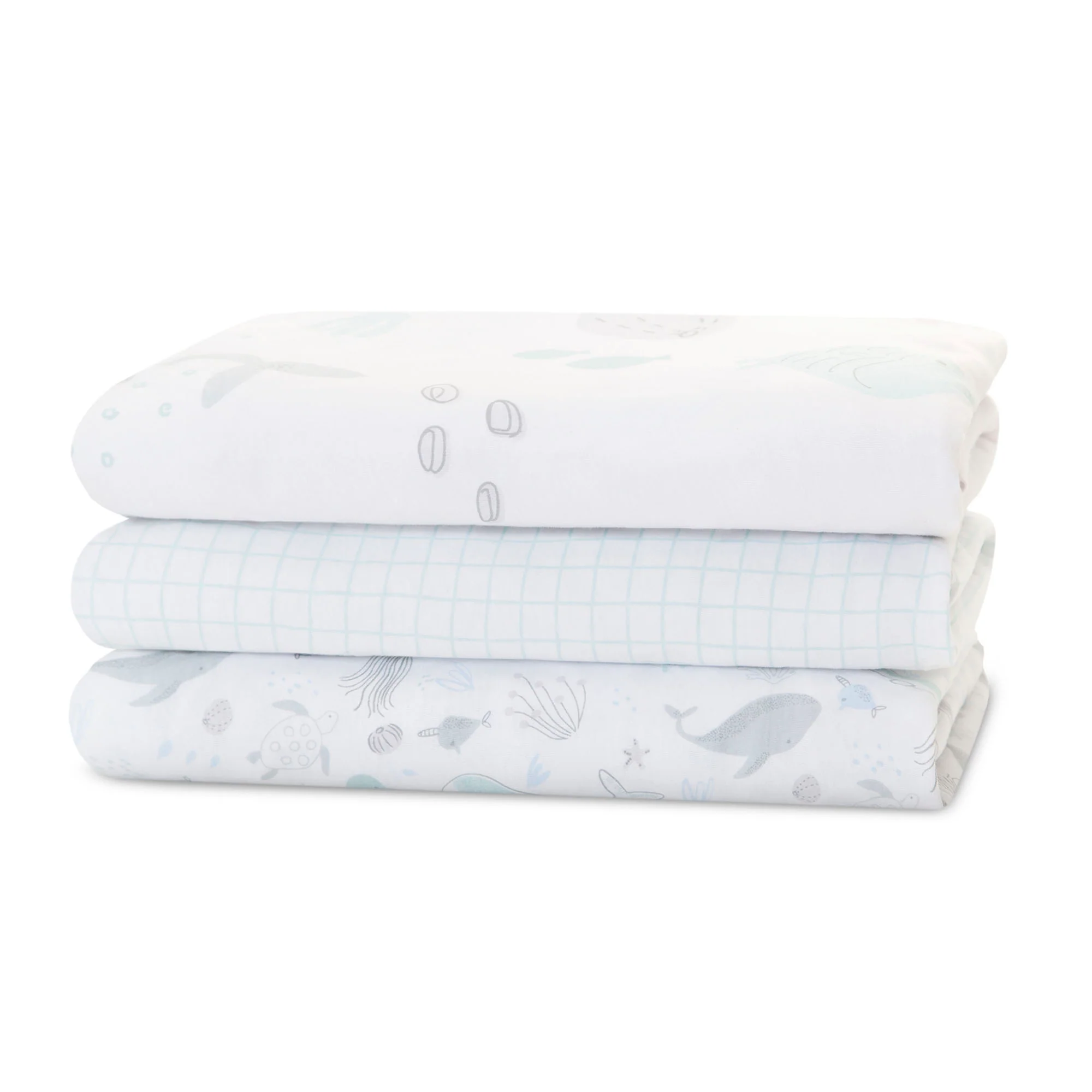 100% Organic Cotton Fitted Crib Sheets - 3 Pack - Image 14