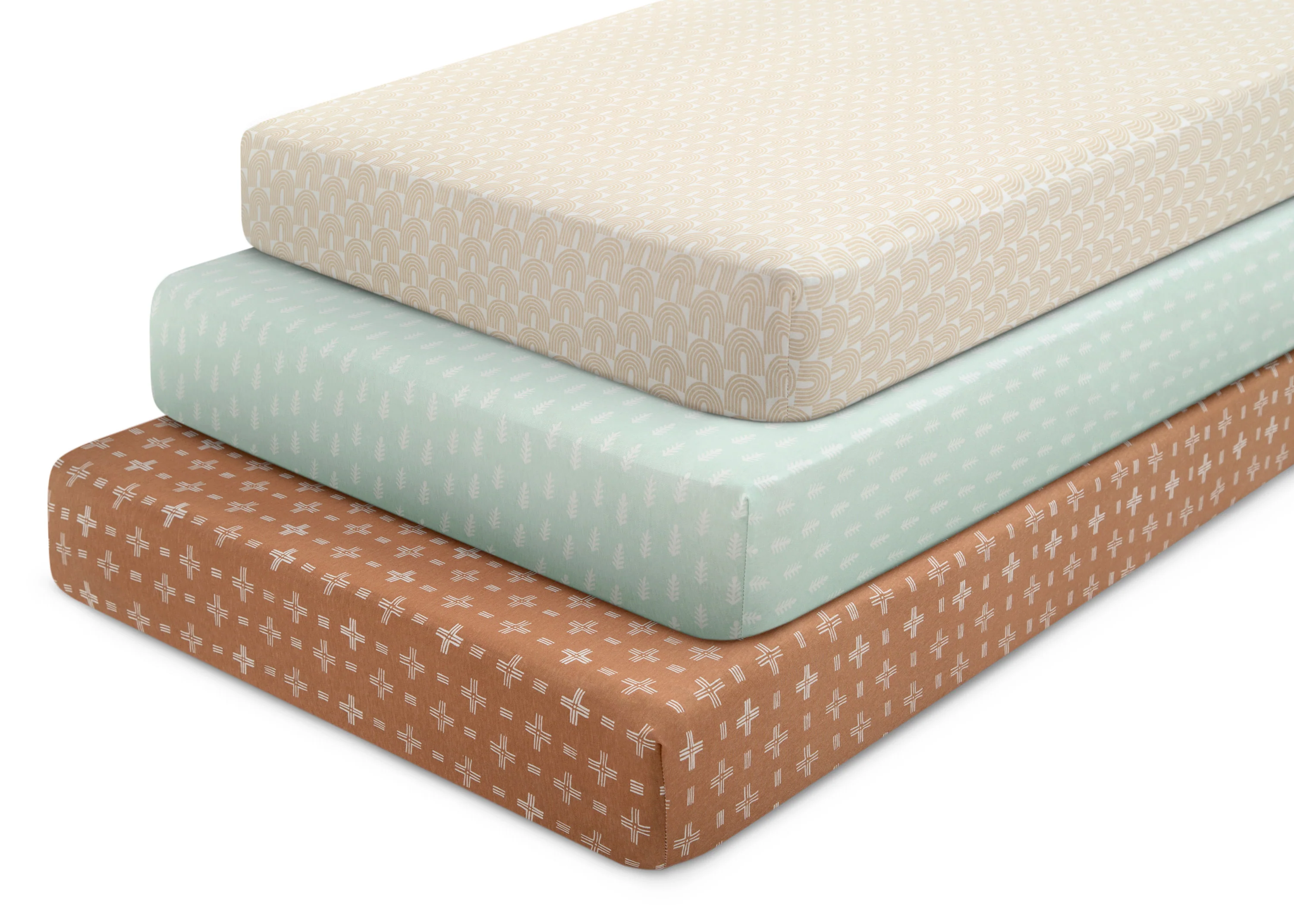 100% Organic Cotton Fitted Crib Sheets - 3 Pack - Image 17