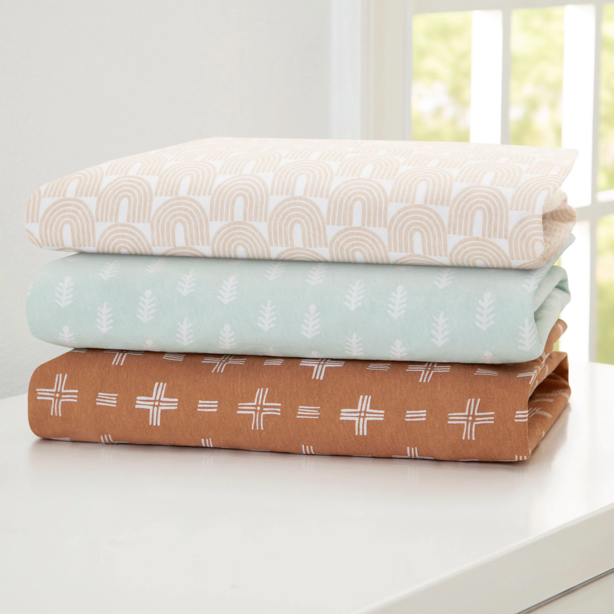 100% Organic Cotton Fitted Crib Sheets - 3 Pack - Image 20