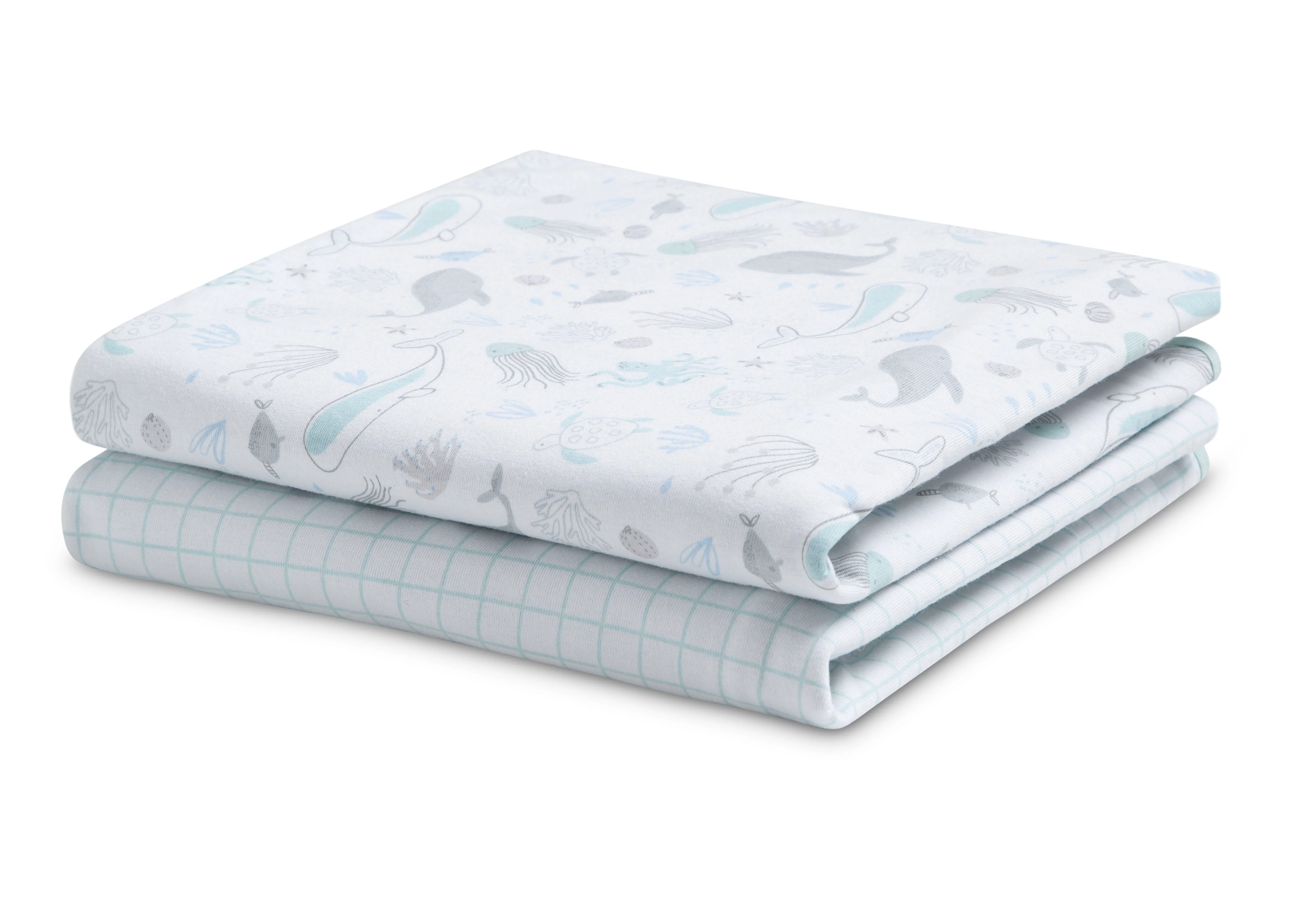 100% Organic Jersey Cotton Baby Receiving Blankets - 2 Pack - Image 16