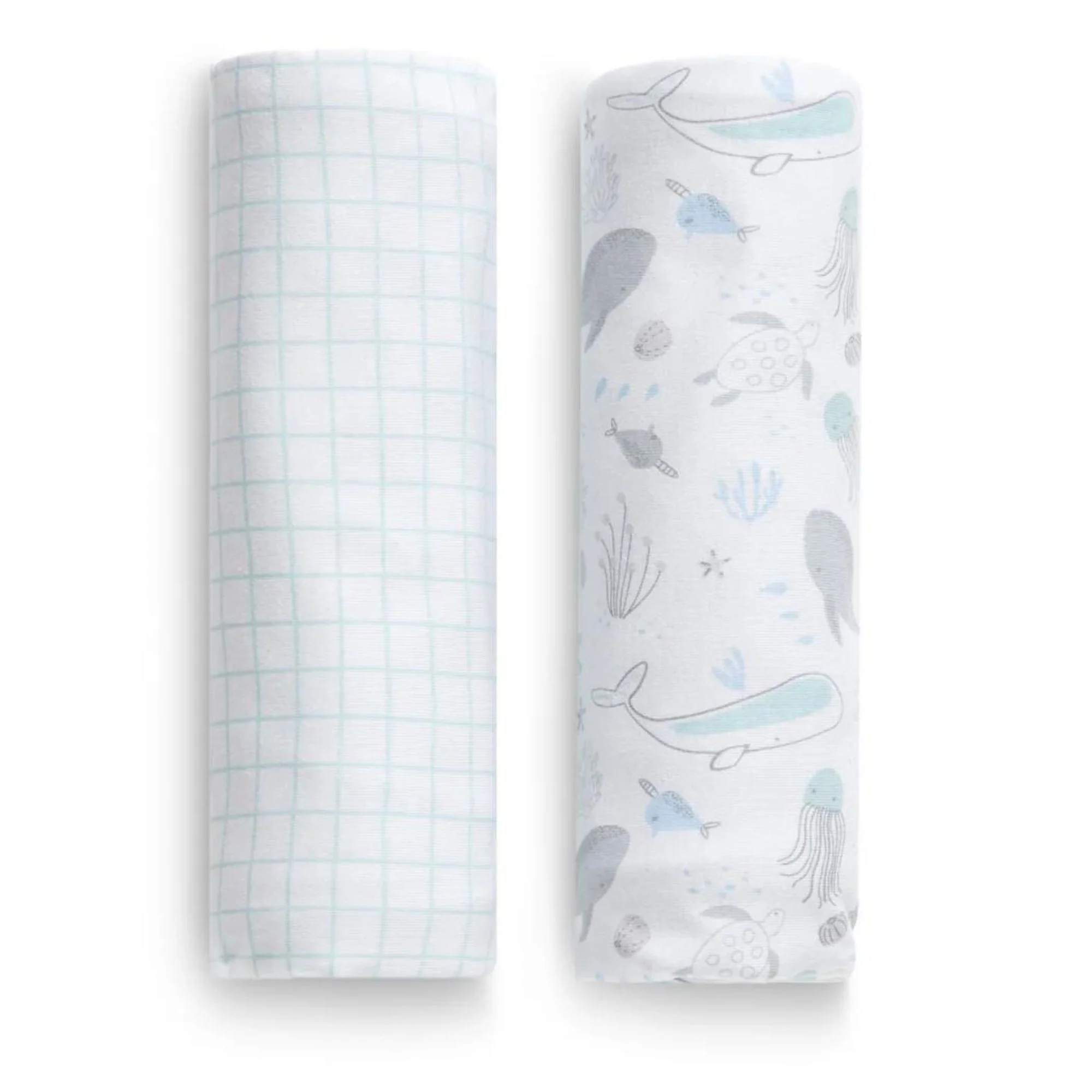 100% Organic Jersey Cotton Baby Receiving Blankets - 2 Pack - Image 21