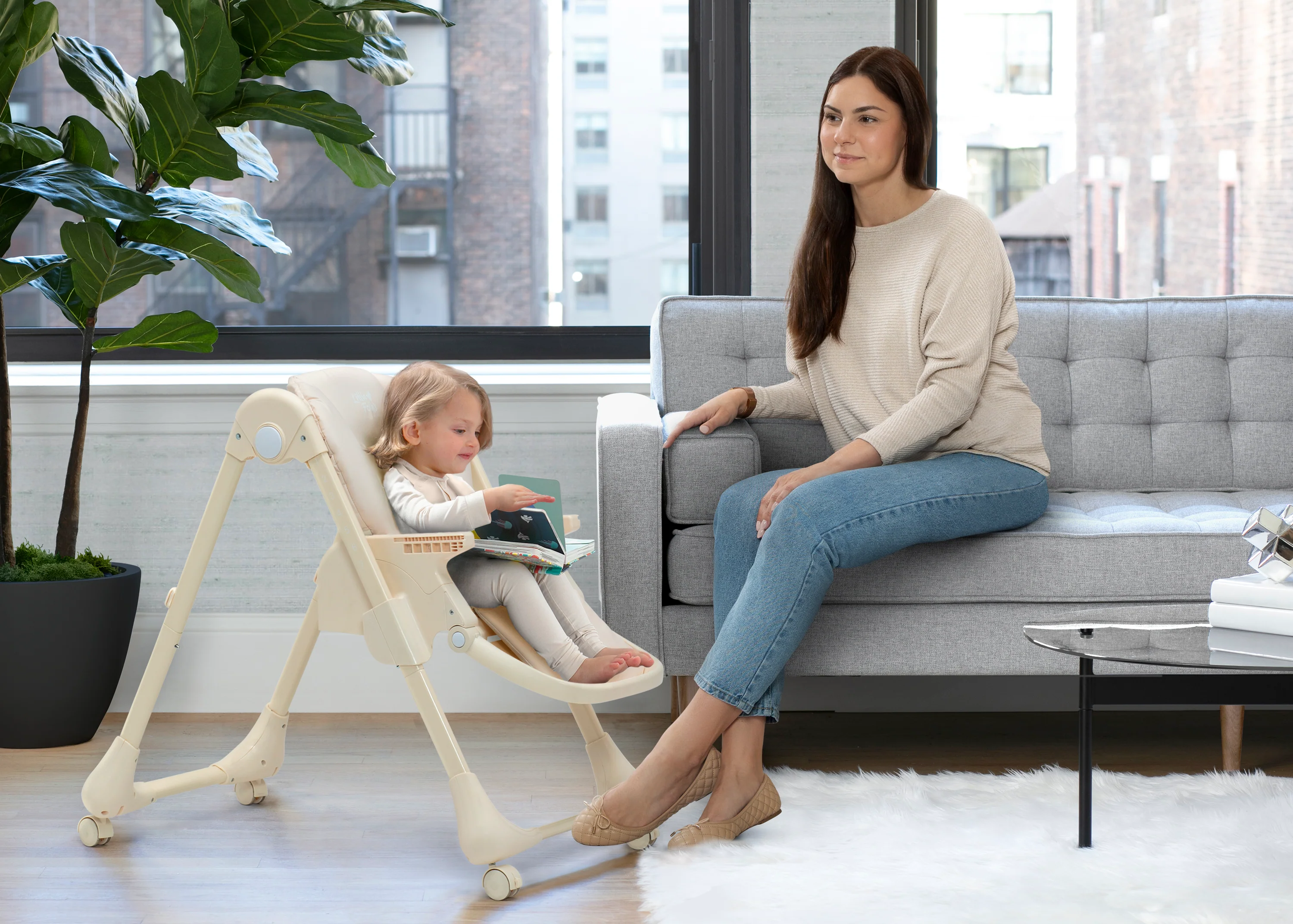 2-in-1 SlimFold High Chair for Babies and Toddler - Image 39
