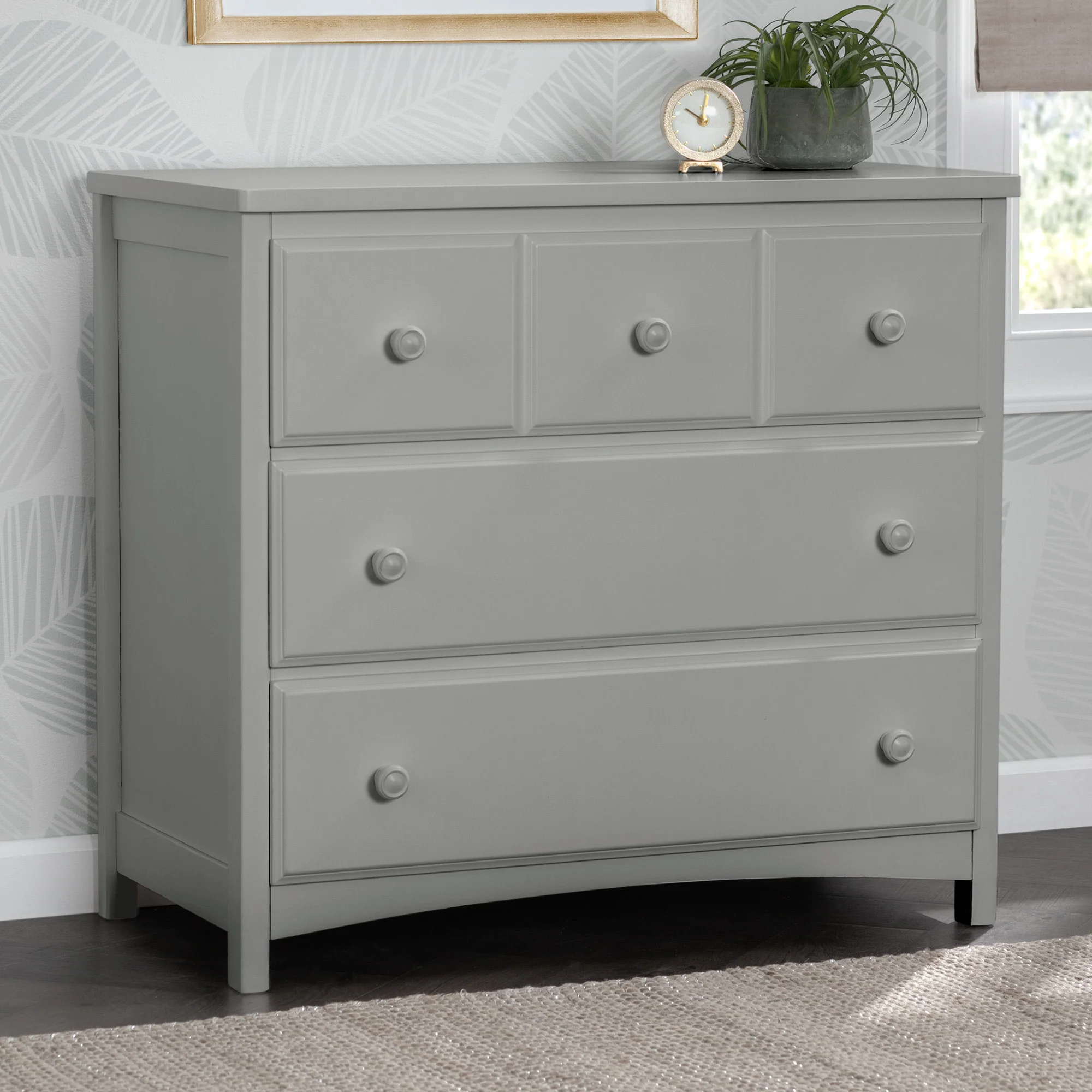 3 Drawer Dresser with Interlocking Drawers - Image 6