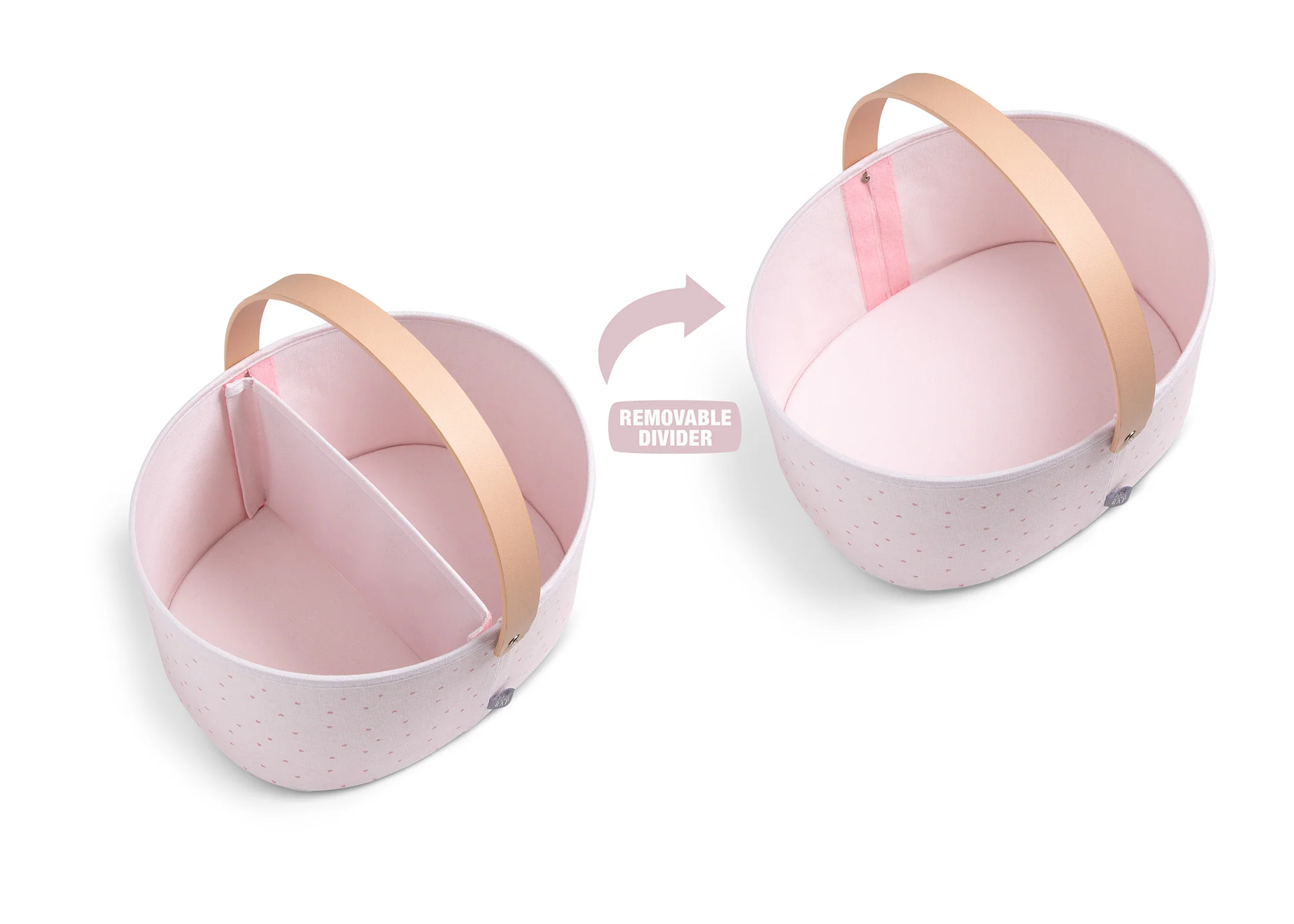 babyGap 3-Pack Nested Fabric Storage Bins with Handles - Image 3