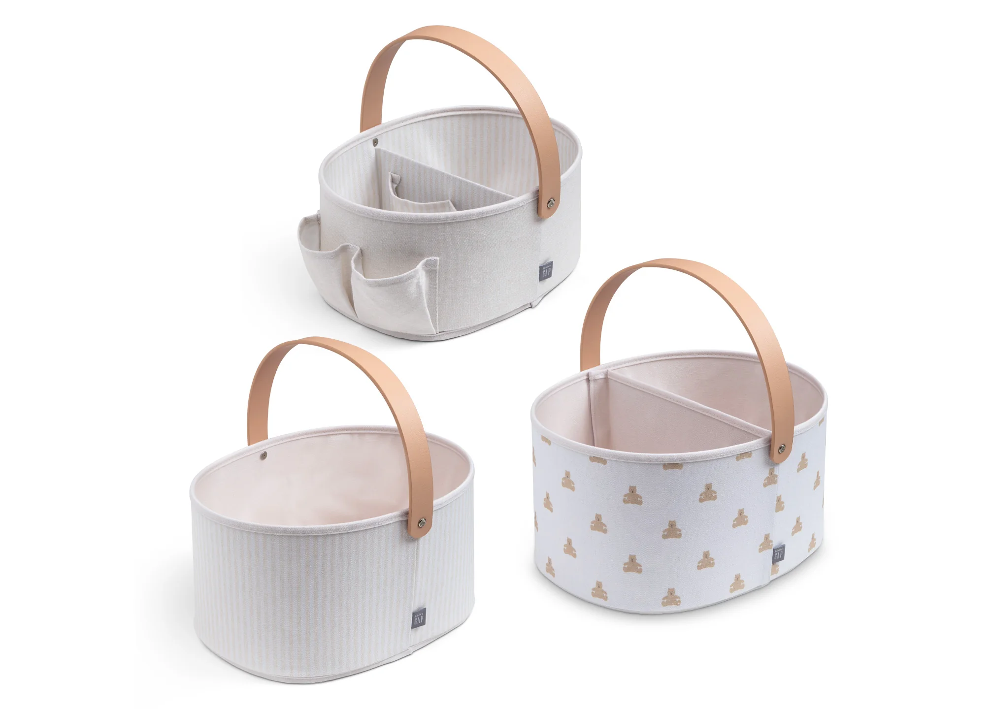 babyGap 3-Pack Nested Fabric Storage Bins with Handles - Image 5