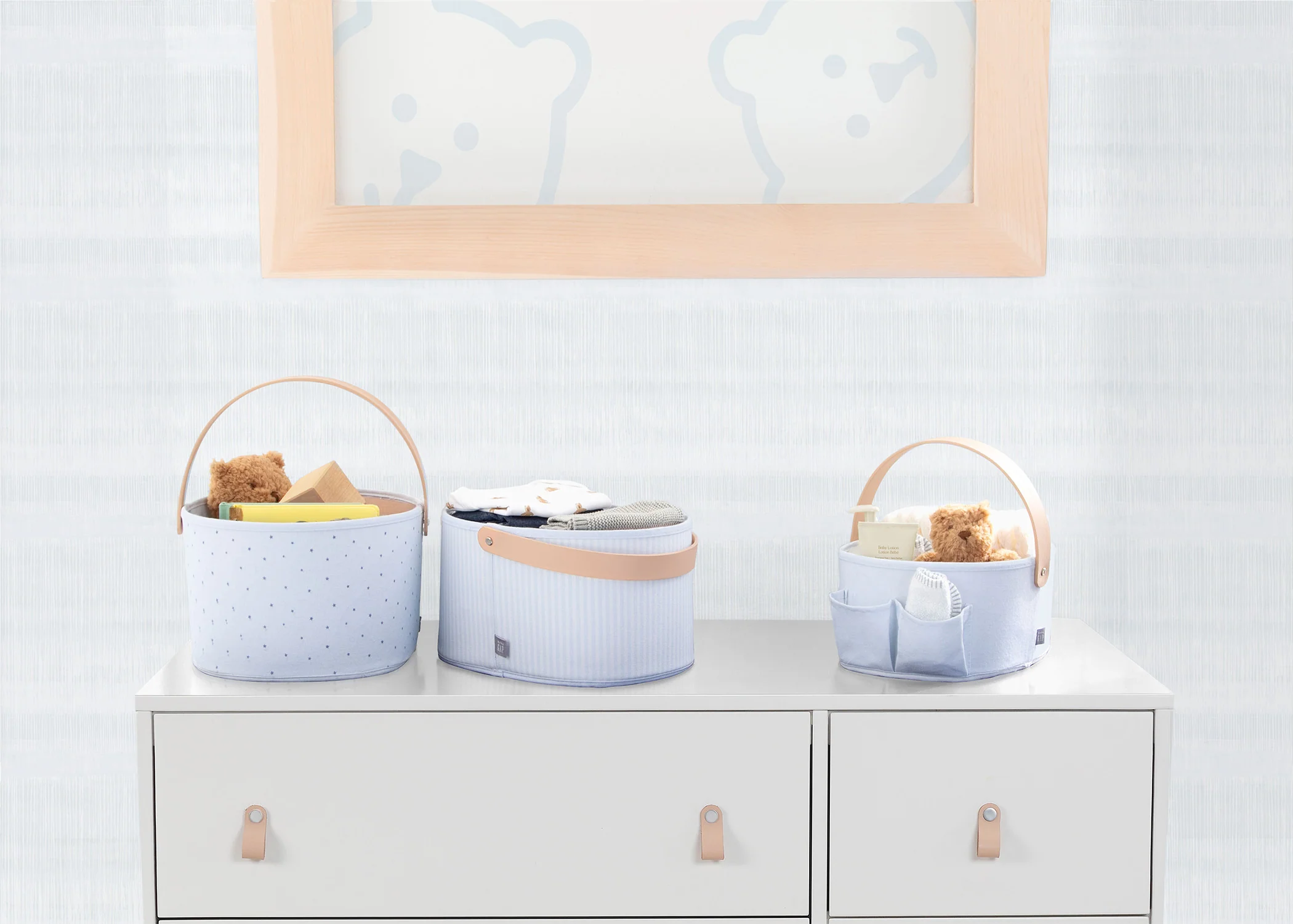 babyGap 3-Pack Nested Fabric Storage Bins with Handles - Image 7
