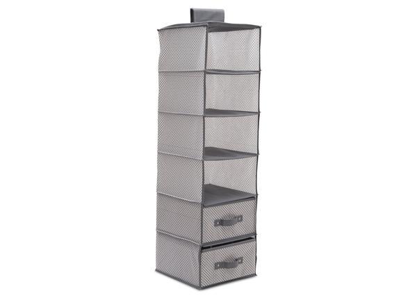 6 Shelf Storage with 2 Drawers - Image 2
