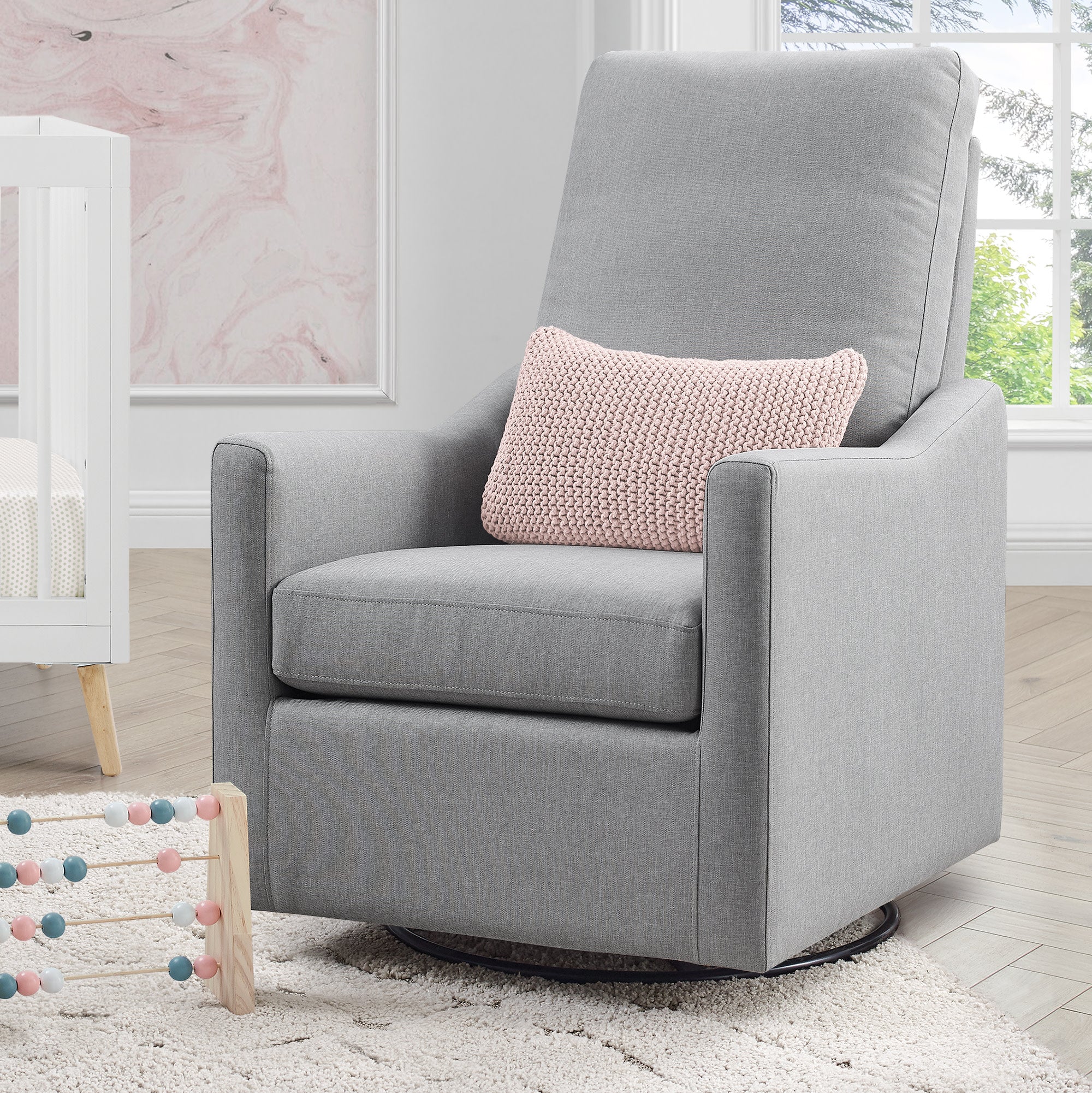 Adley Nursery Glider Swivel Rocker Chair - Image 12