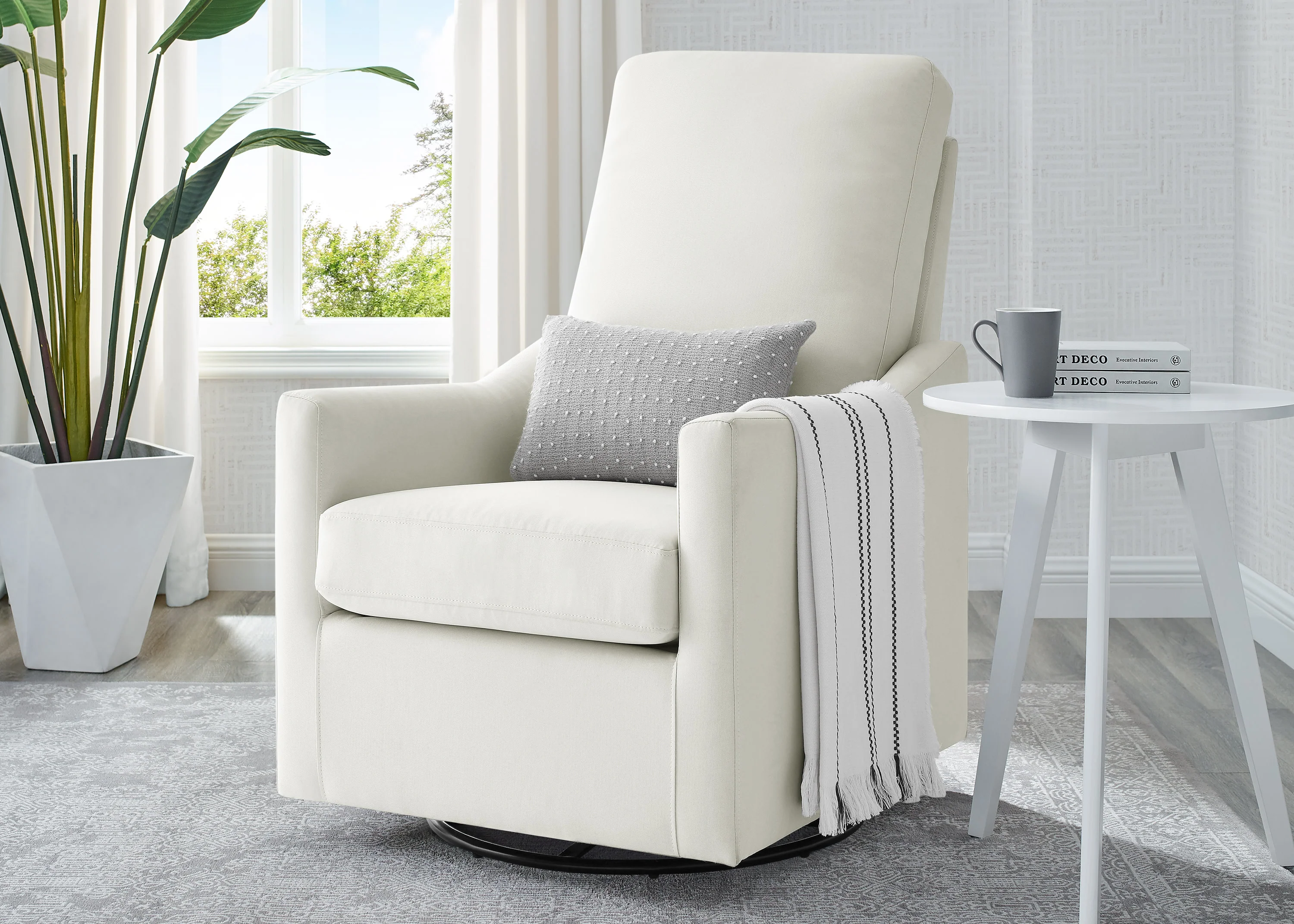Adley Nursery Glider Swivel Rocker Chair - Image 14