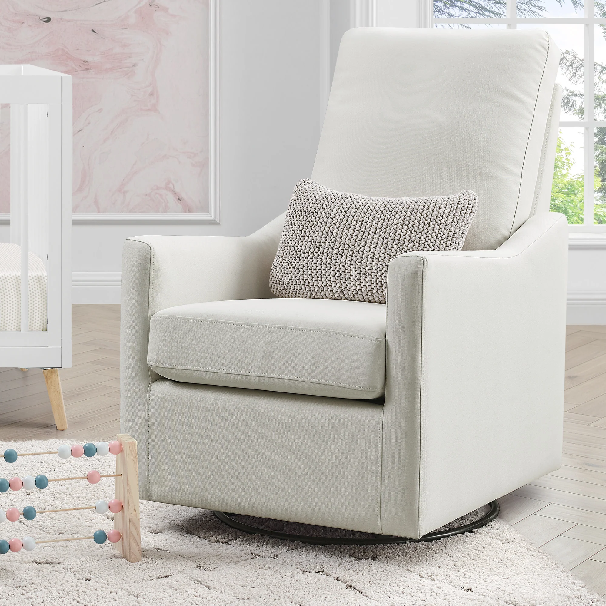 Adley Nursery Glider Swivel Rocker Chair - Image 18