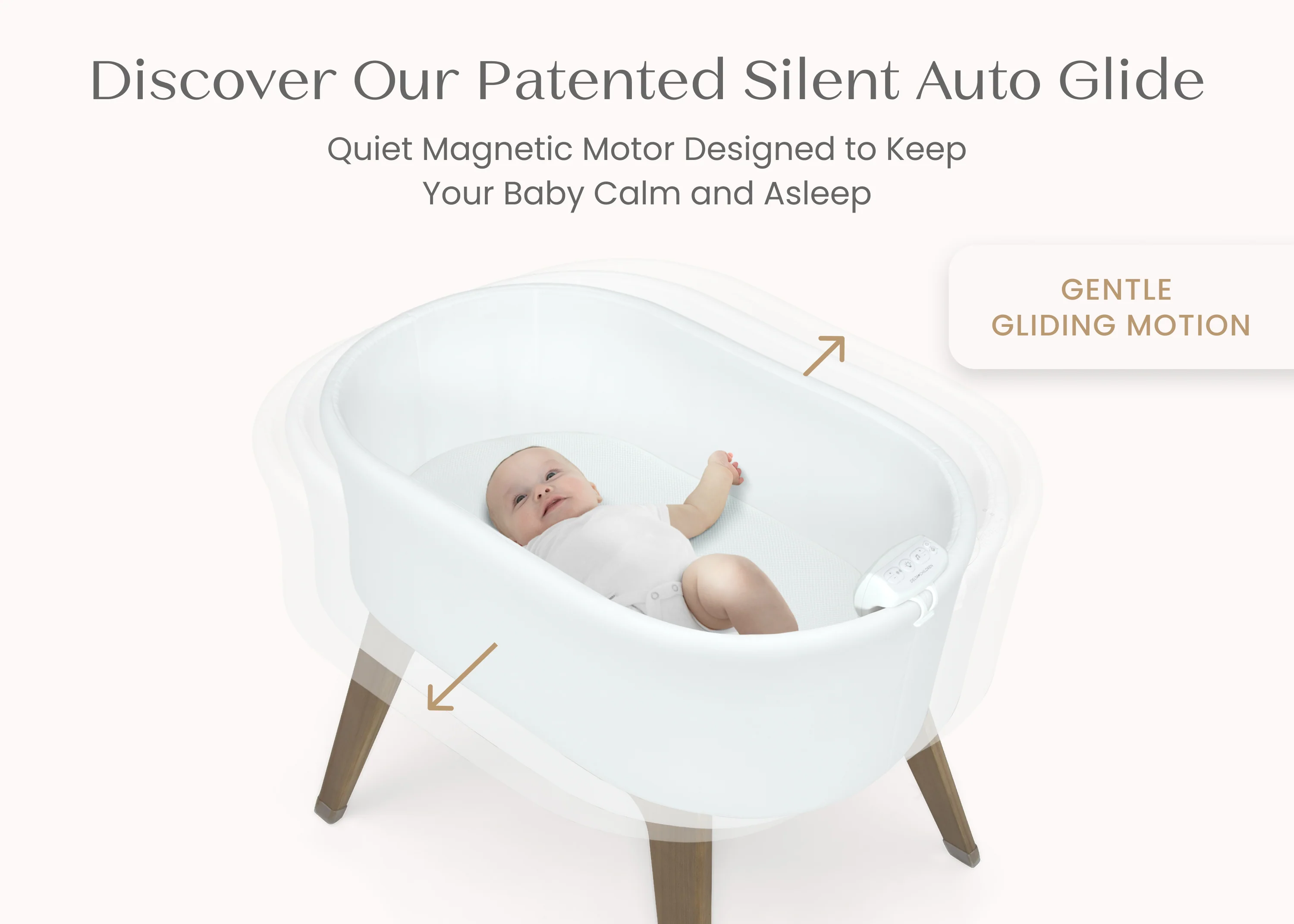 Aero Smart Auto Glide Bassinet with Cry Detection & Bluetooth Wireless Technology - Image 6