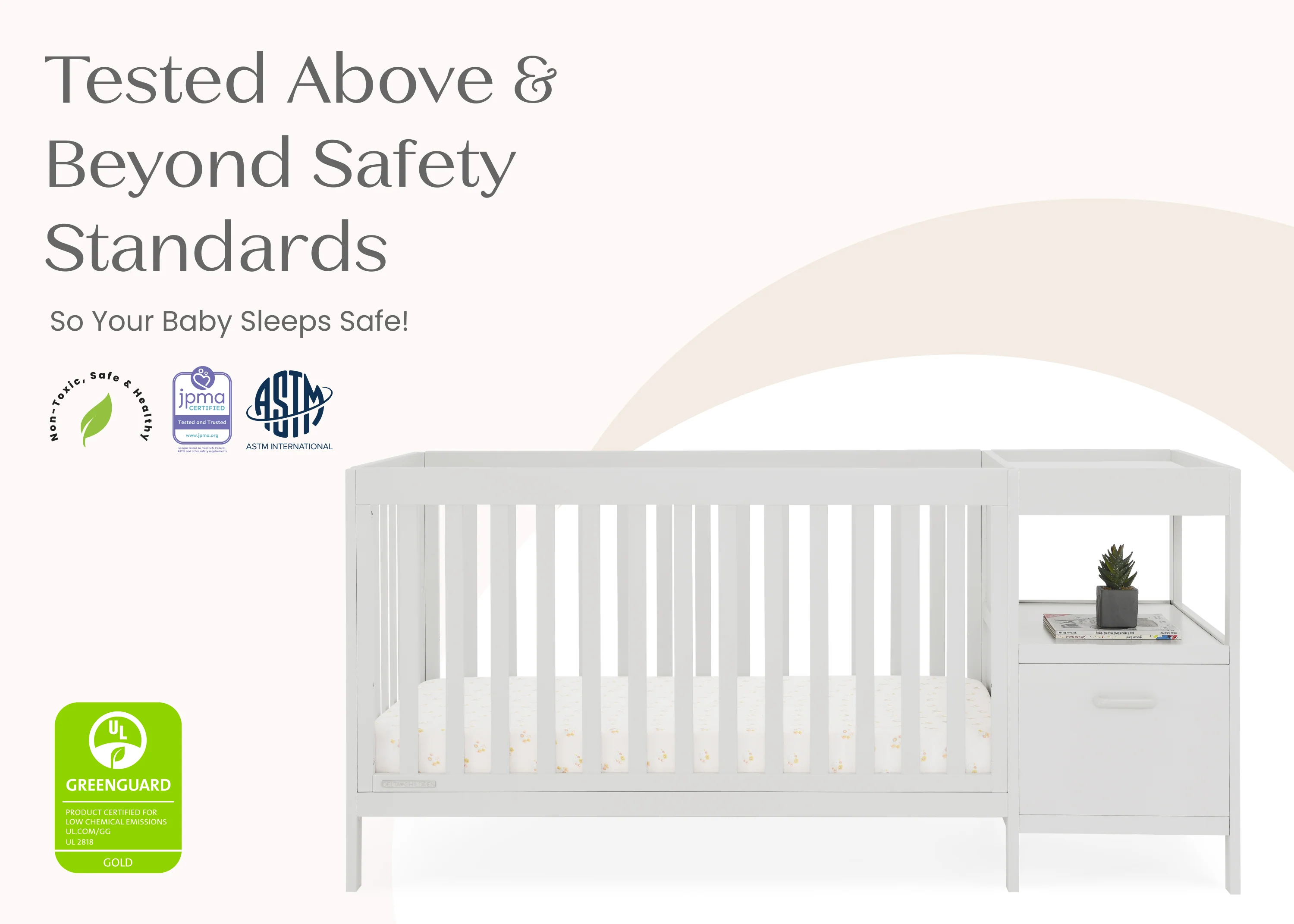 Alice 5-in-1 Convertible Crib and Changer - Image 24