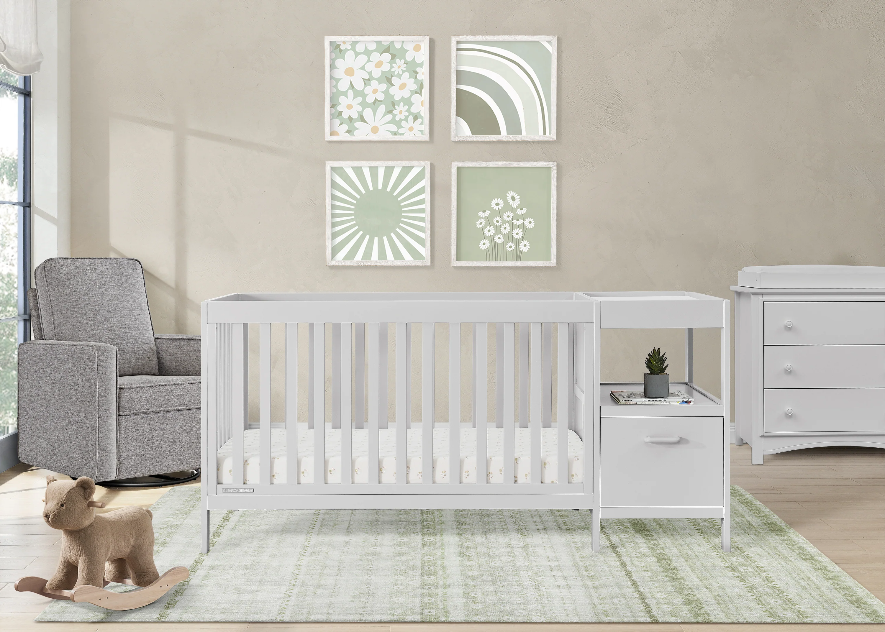 Alice 5-in-1 Convertible Crib and Changer - Image 35