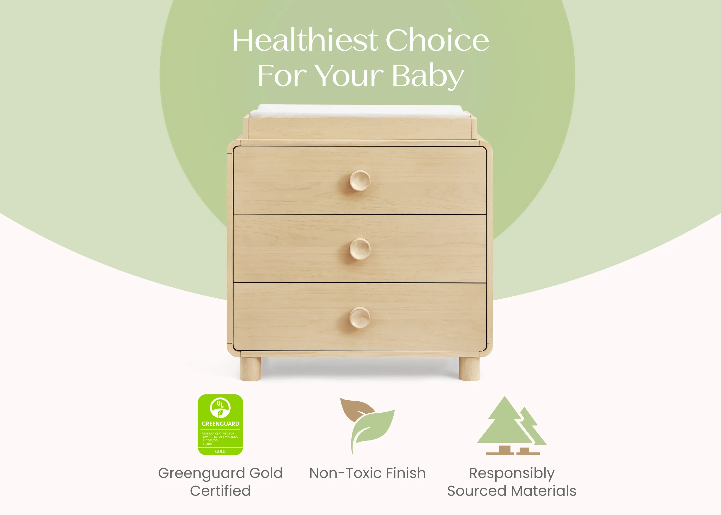 Ari 3 Drawer Dresser with Changing Top - Image 3