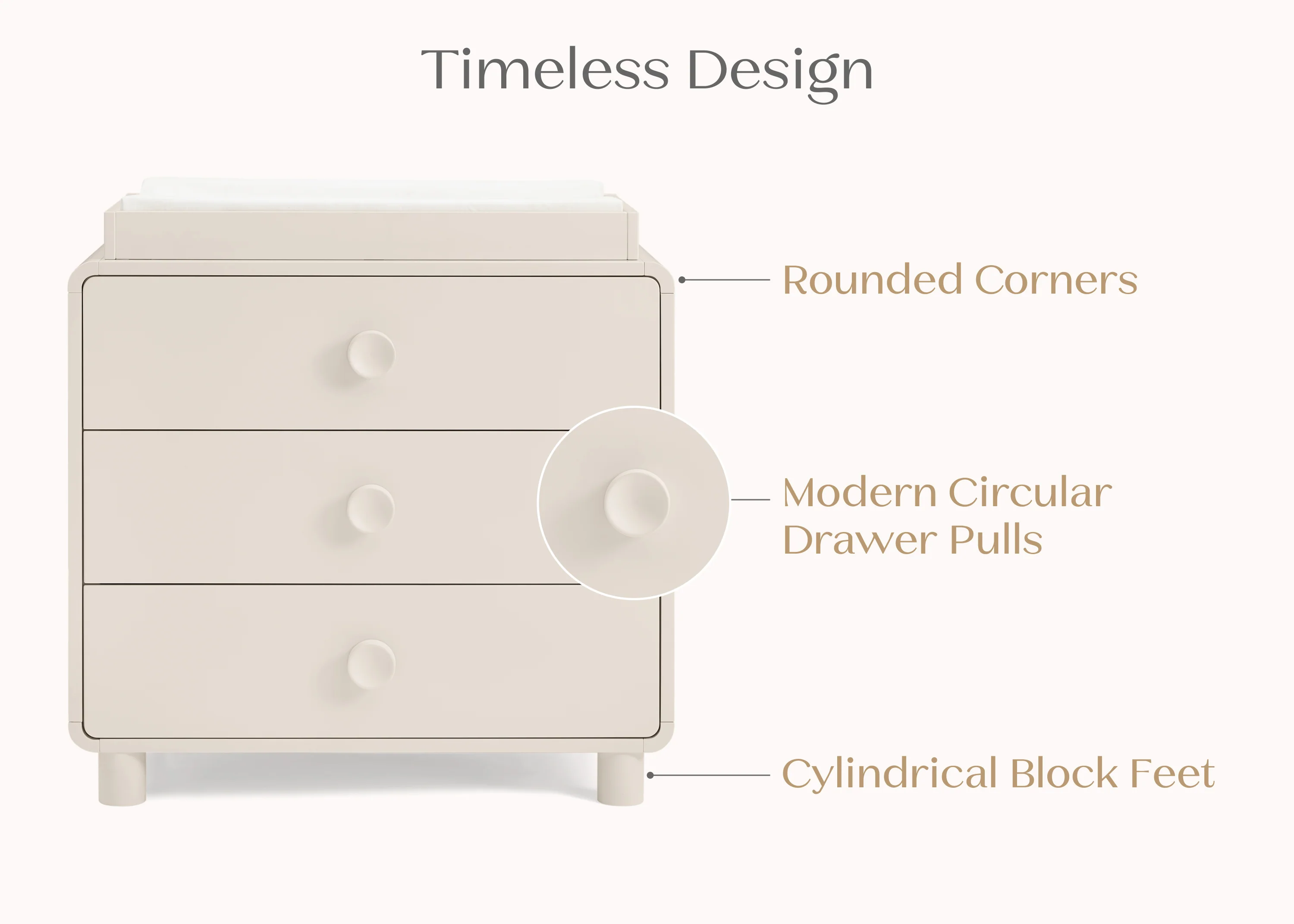 Ari 3 Drawer Dresser with Changing Top - Image 21