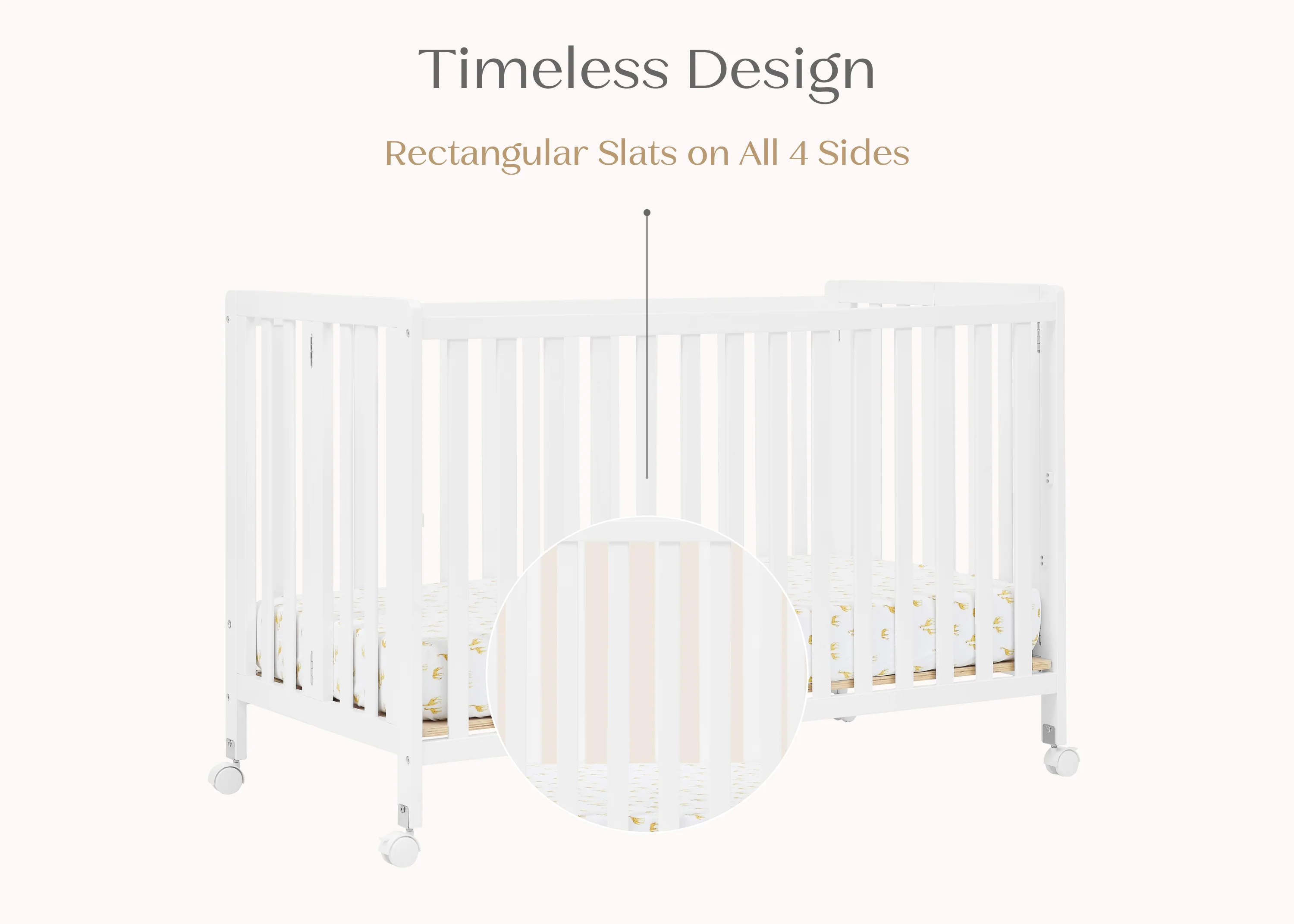 Aria Full Size Portable Folding Crib - Image 7