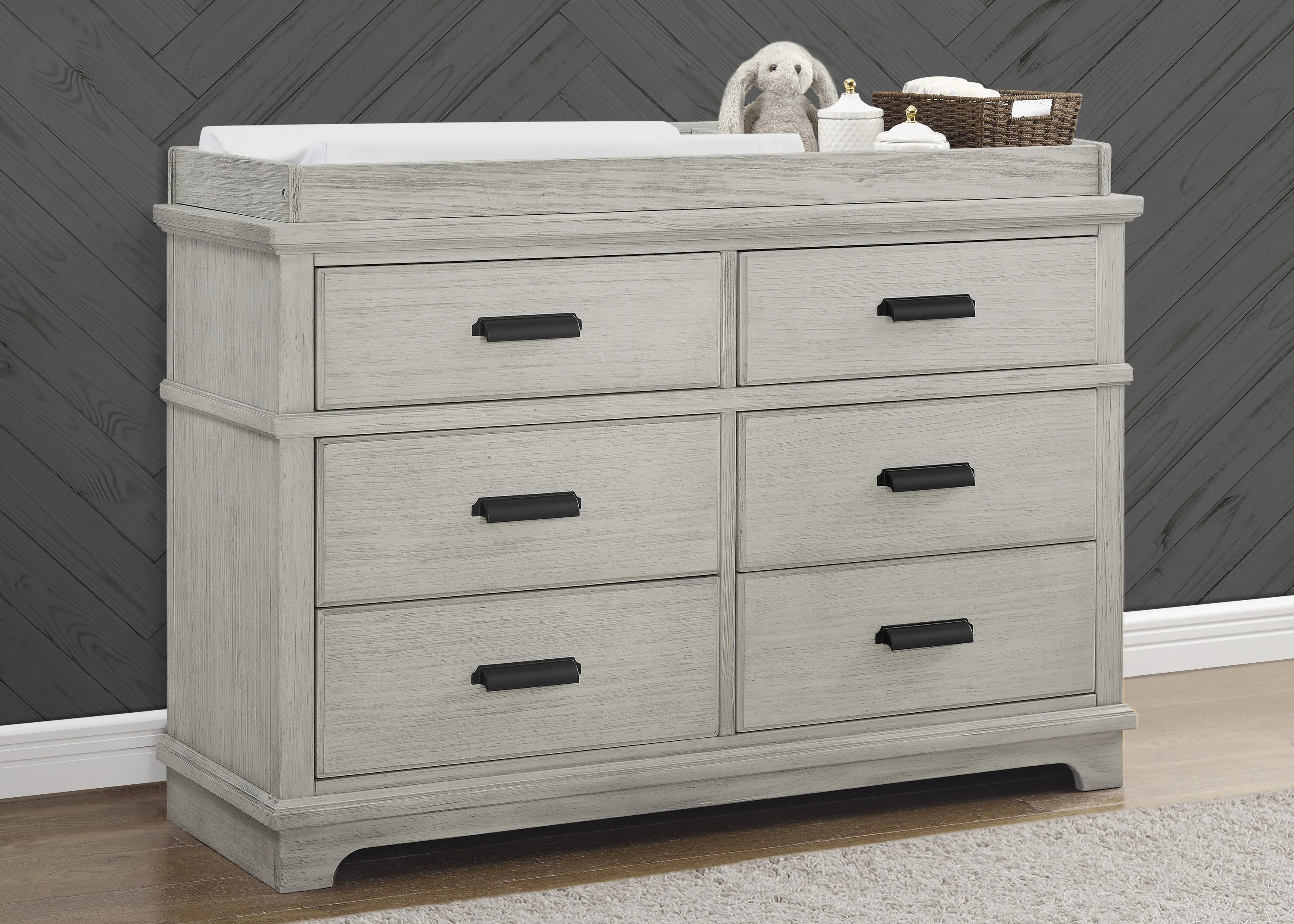 Asher 6 Drawer Dresser with Changing Top - Image 2