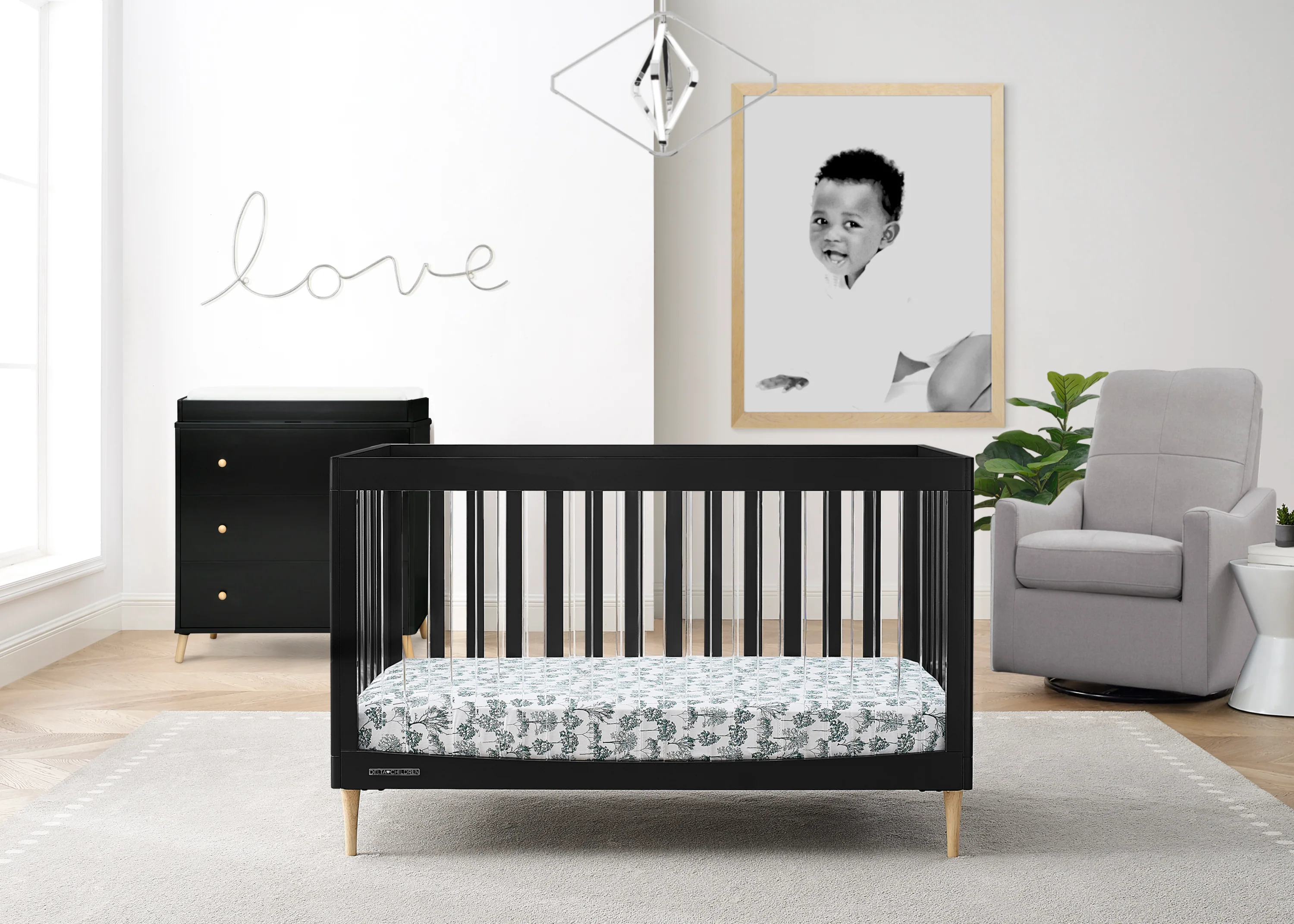 Austin Acrylic 4-in-1 Convertible Crib - Image 16