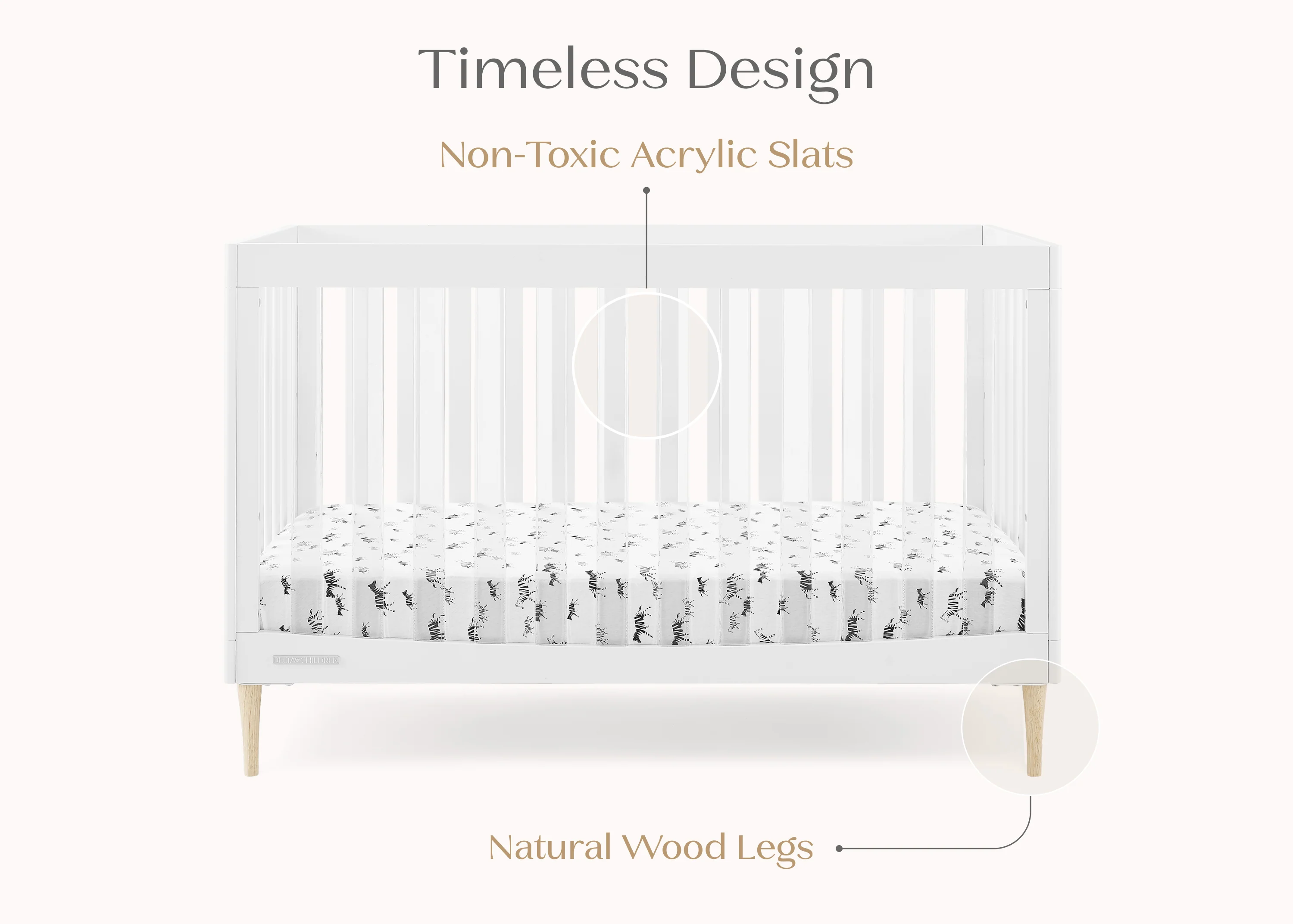 Austin Acrylic 4-in-1 Convertible Crib - Image 22