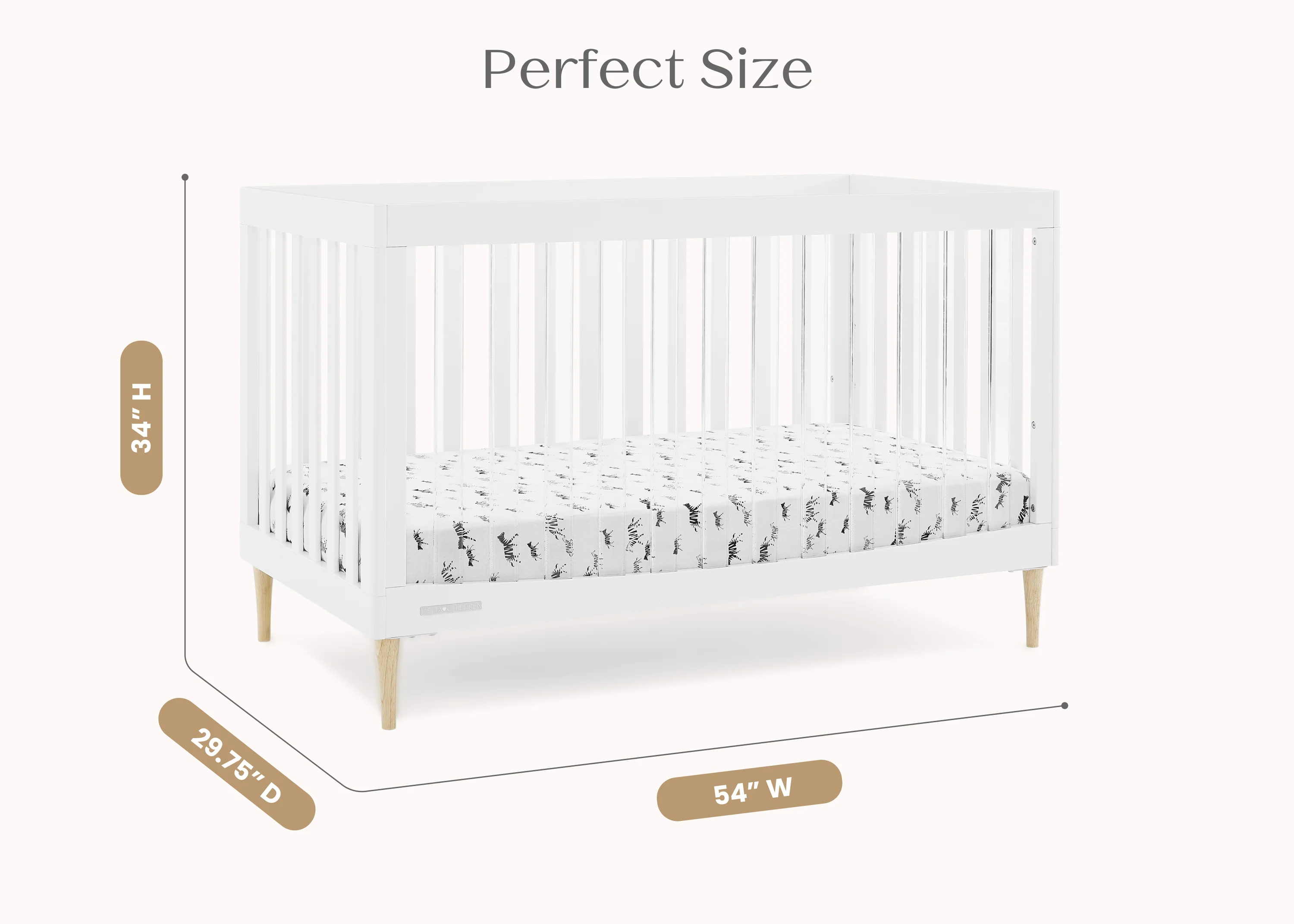 Austin Acrylic 4-in-1 Convertible Crib - Image 23