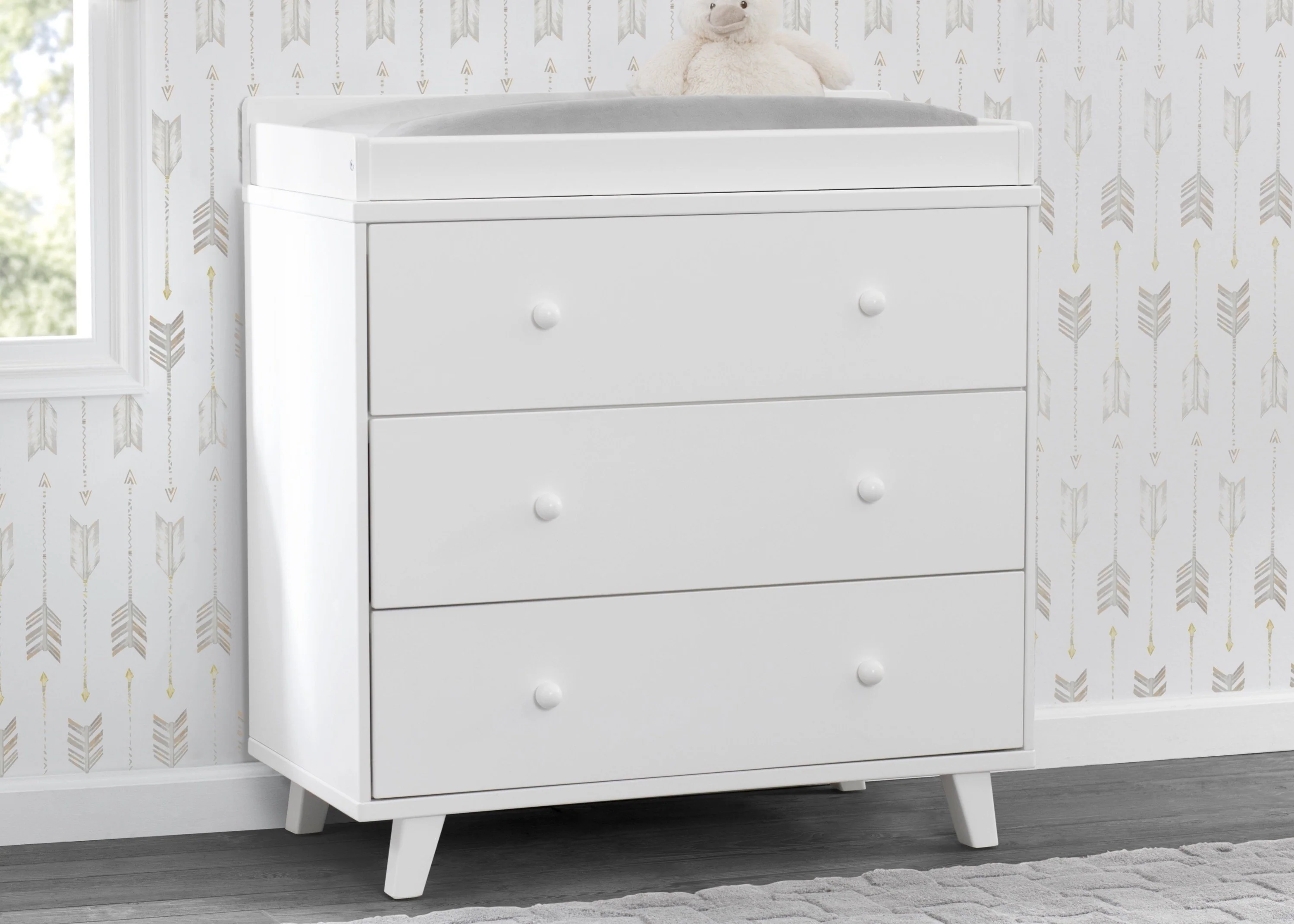 Ava 3 Drawer Dresser with Changing Top - Image 2