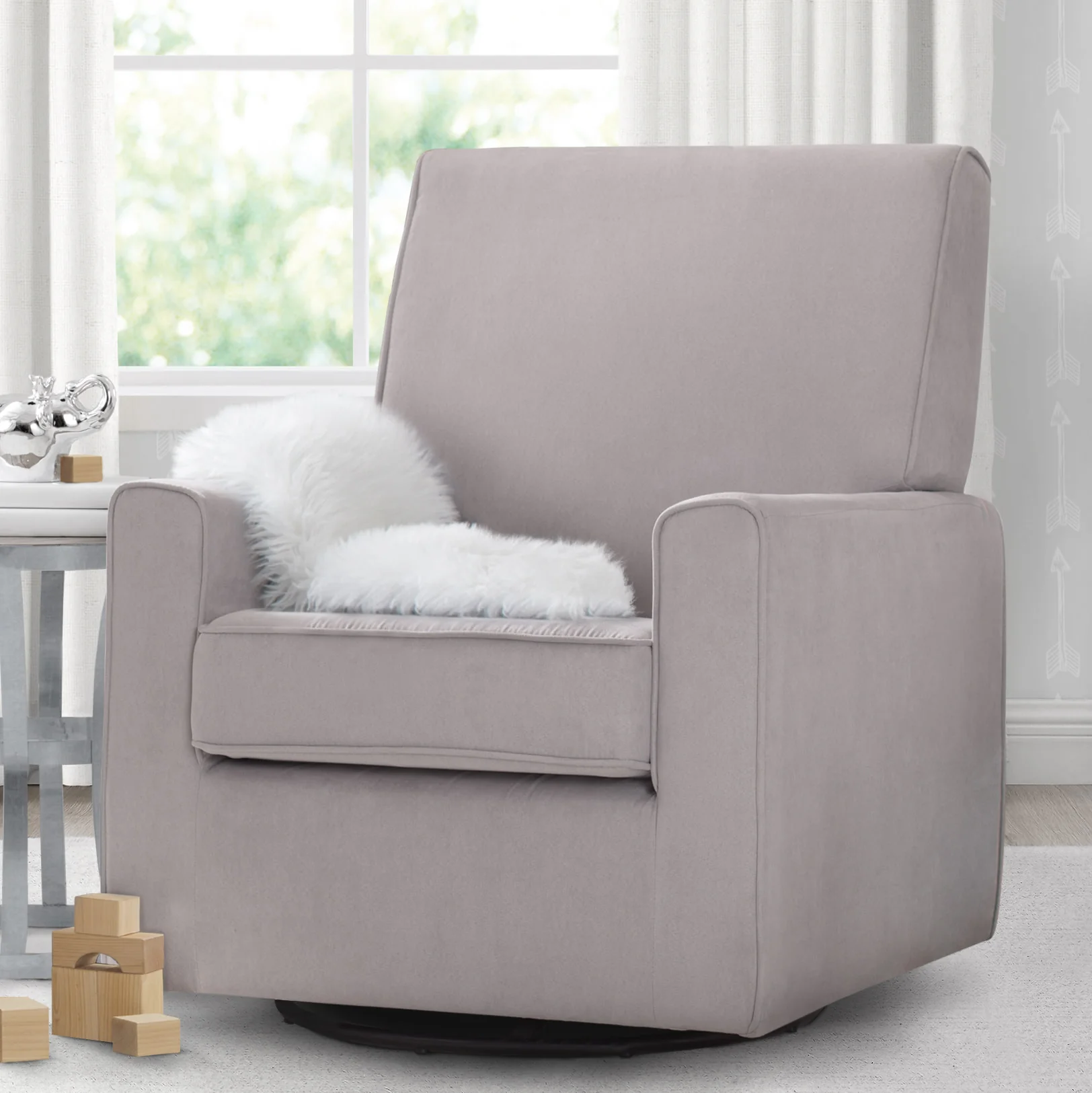 Ava Upholstered Glider - Image 5