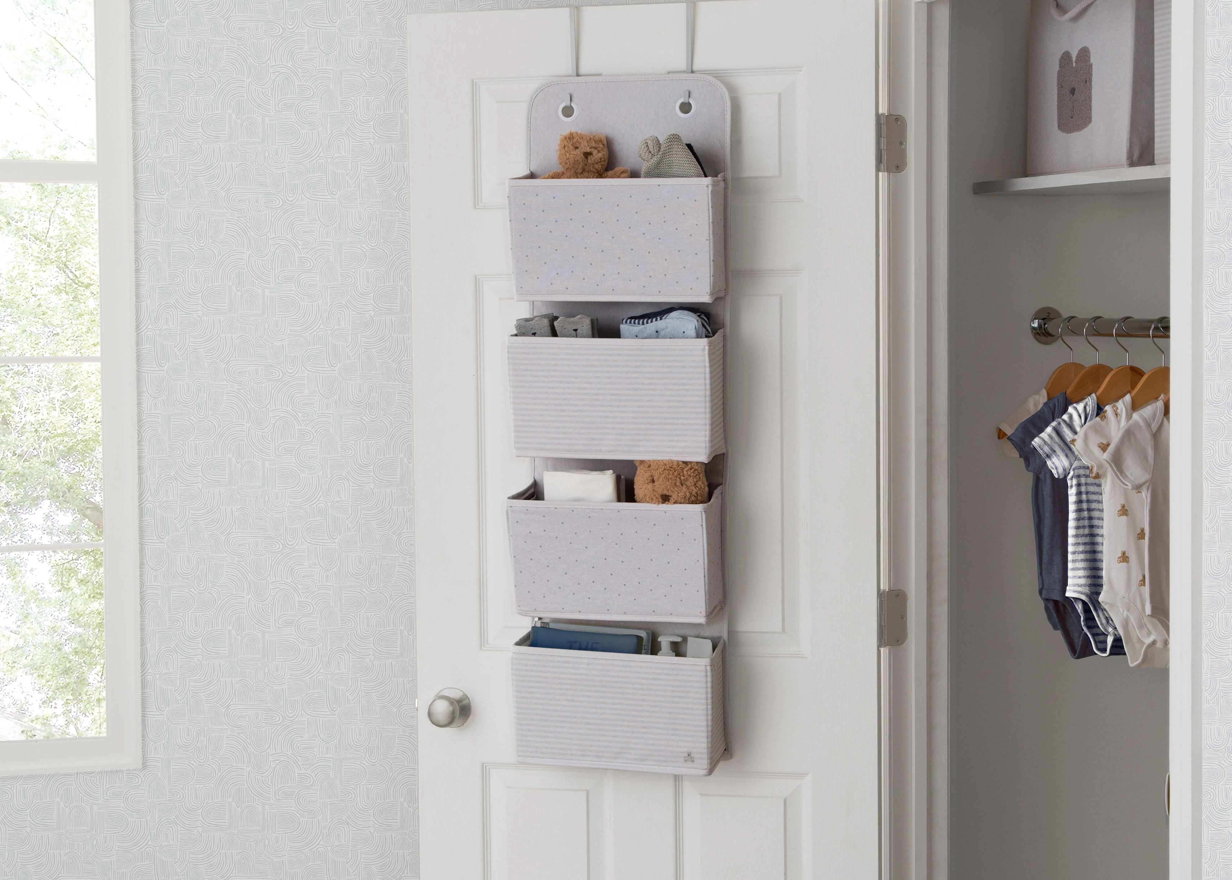 babyGap 2-Pack Over the Door Storage Organizer with 4 Pockets - Image 10