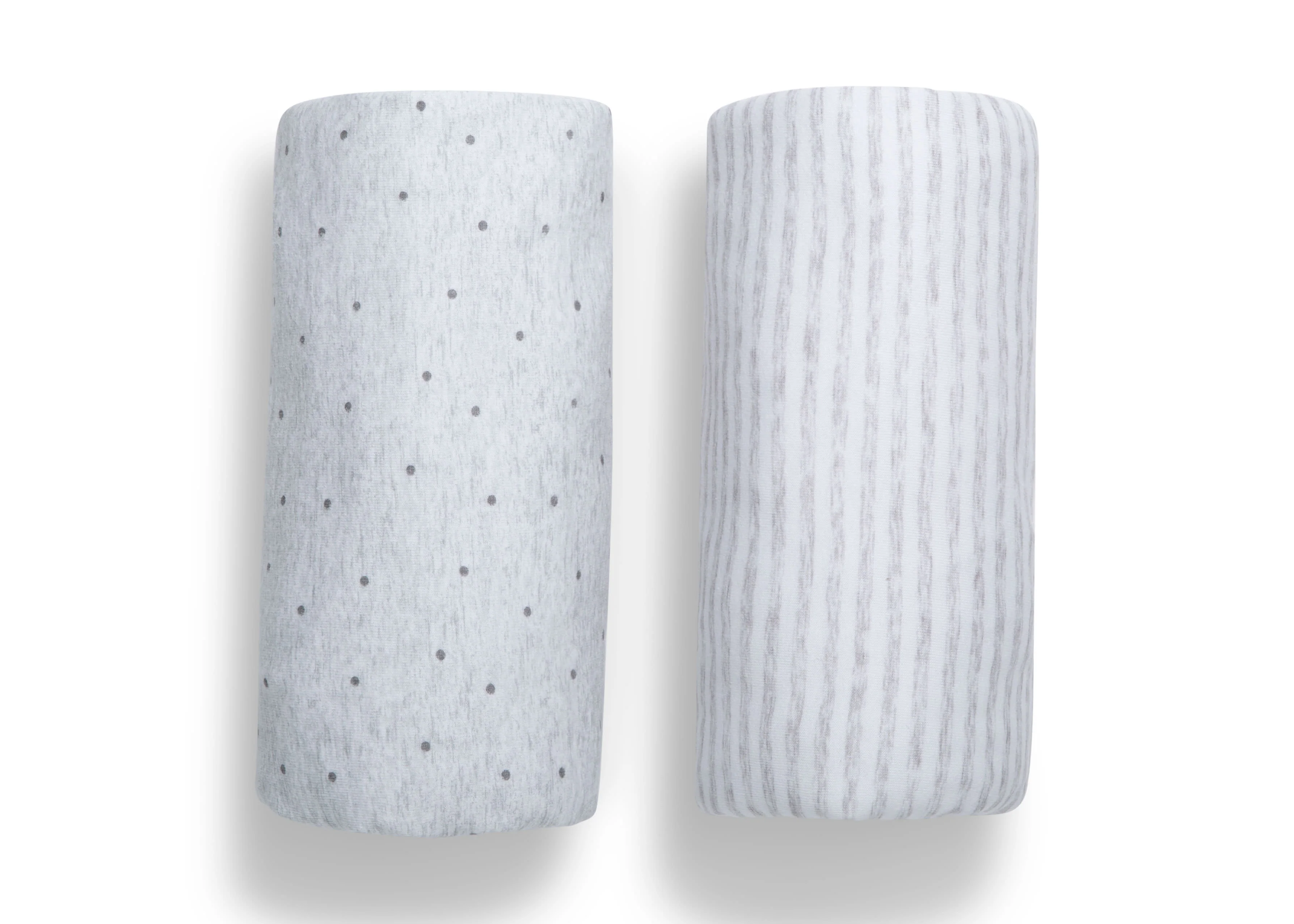 babyGap Grey Dots & Stripes 100% Organic Cotton Crib Sheets - 2 Pack - Image 4