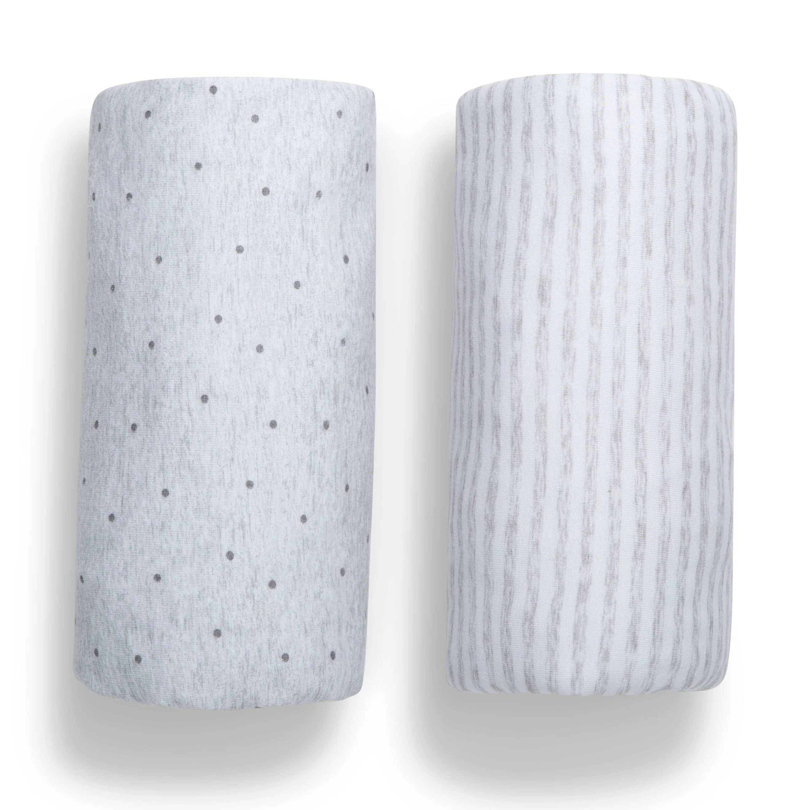 babyGap Grey Dots & Stripes 100% Organic Cotton Crib Sheets - 2 Pack - Image 8