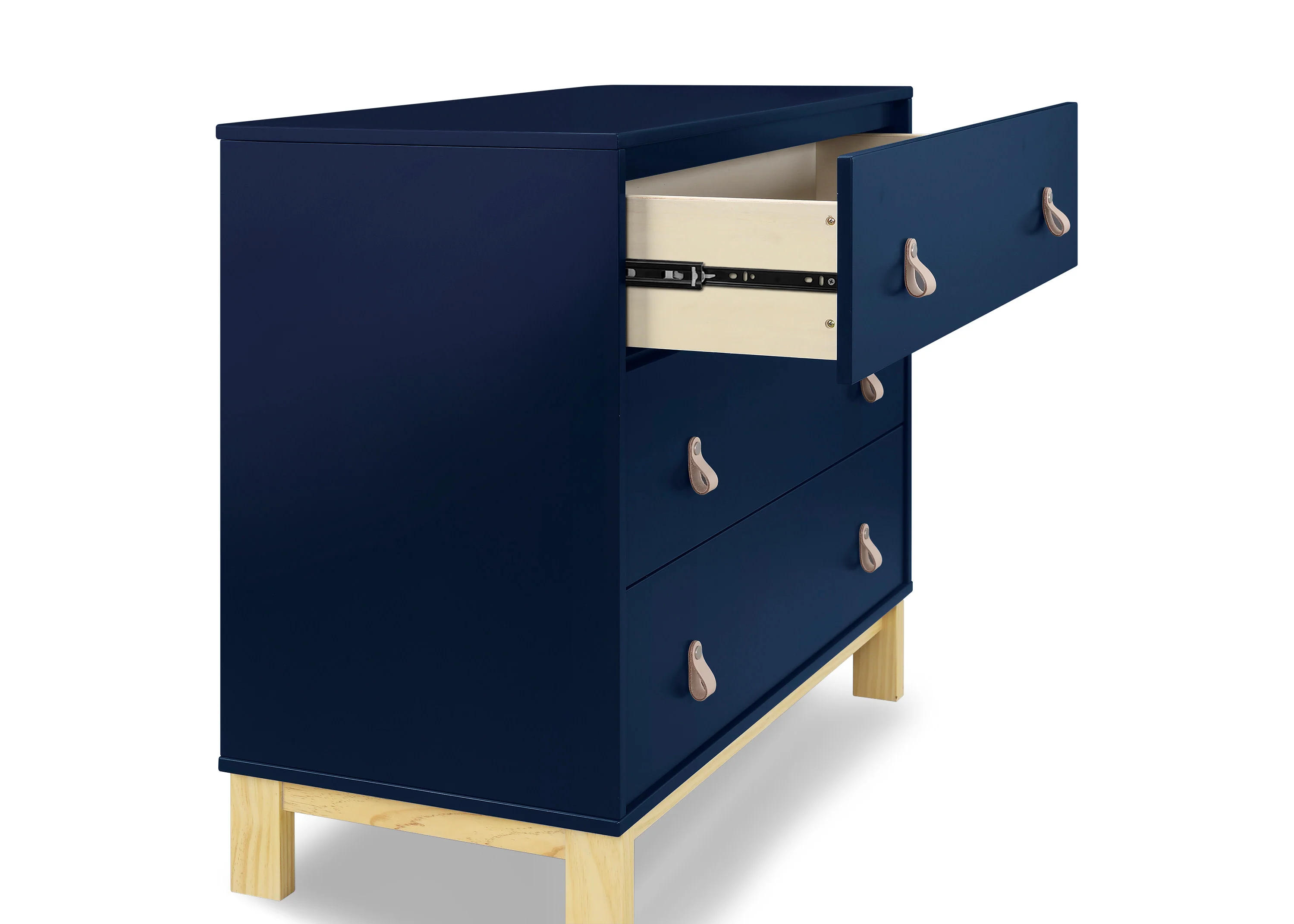 babyGap Legacy 3 Drawer Dresser with Leather Pulls and Interlocking Drawers - Image 10