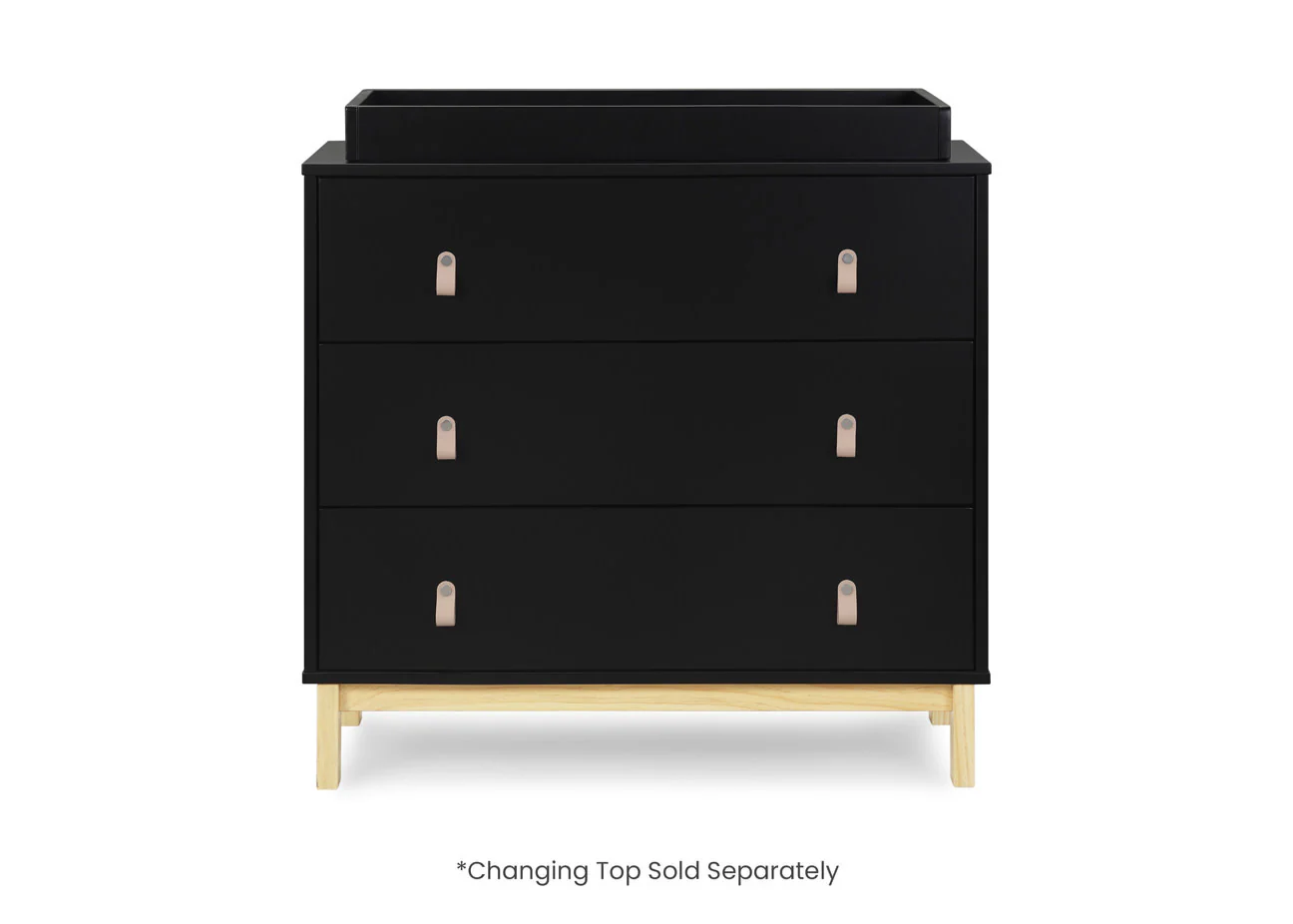 babyGap Legacy 3 Drawer Dresser with Leather Pulls and Interlocking Drawers - Image 14