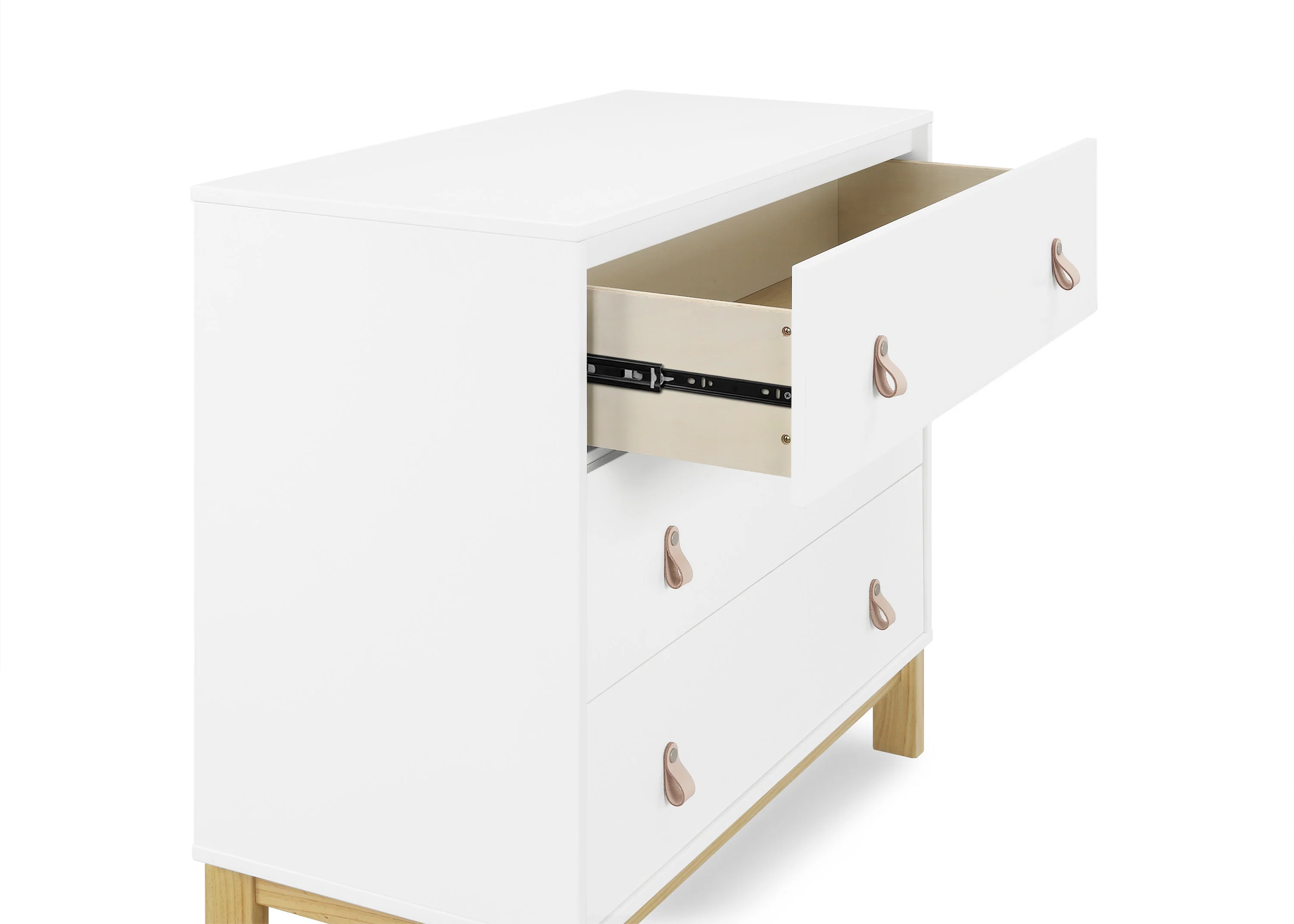 babyGap Legacy 3 Drawer Dresser with Leather Pulls and Interlocking Drawers - Image 4